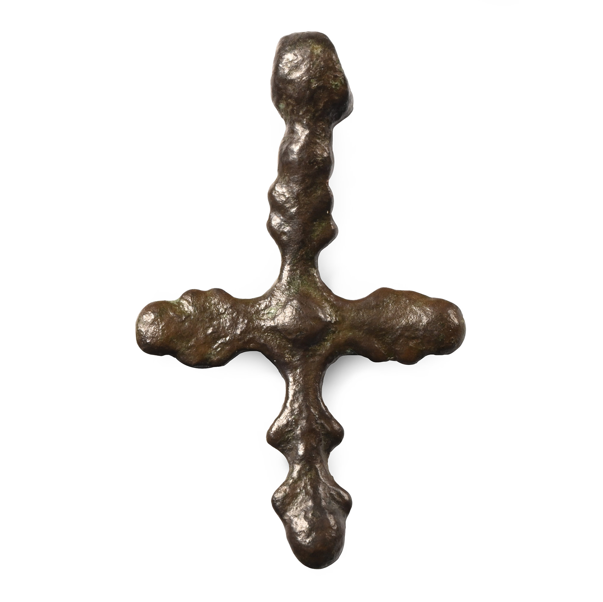 Byzantine Bronze Cross Pendant
