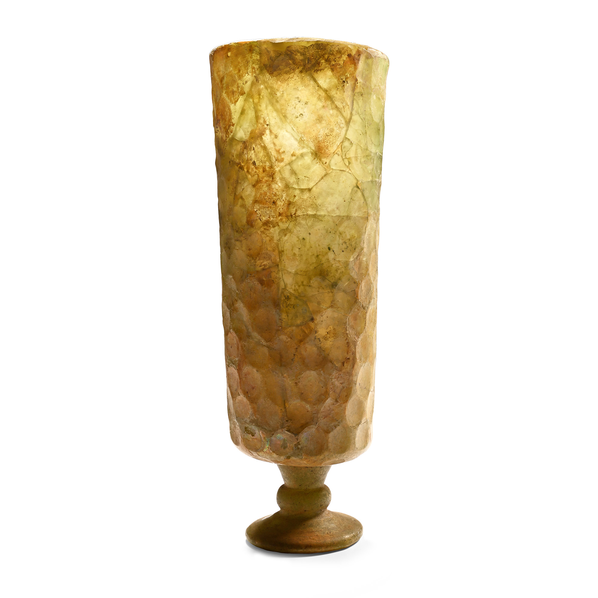 Monumental Sasanian Cut Glass Goblet