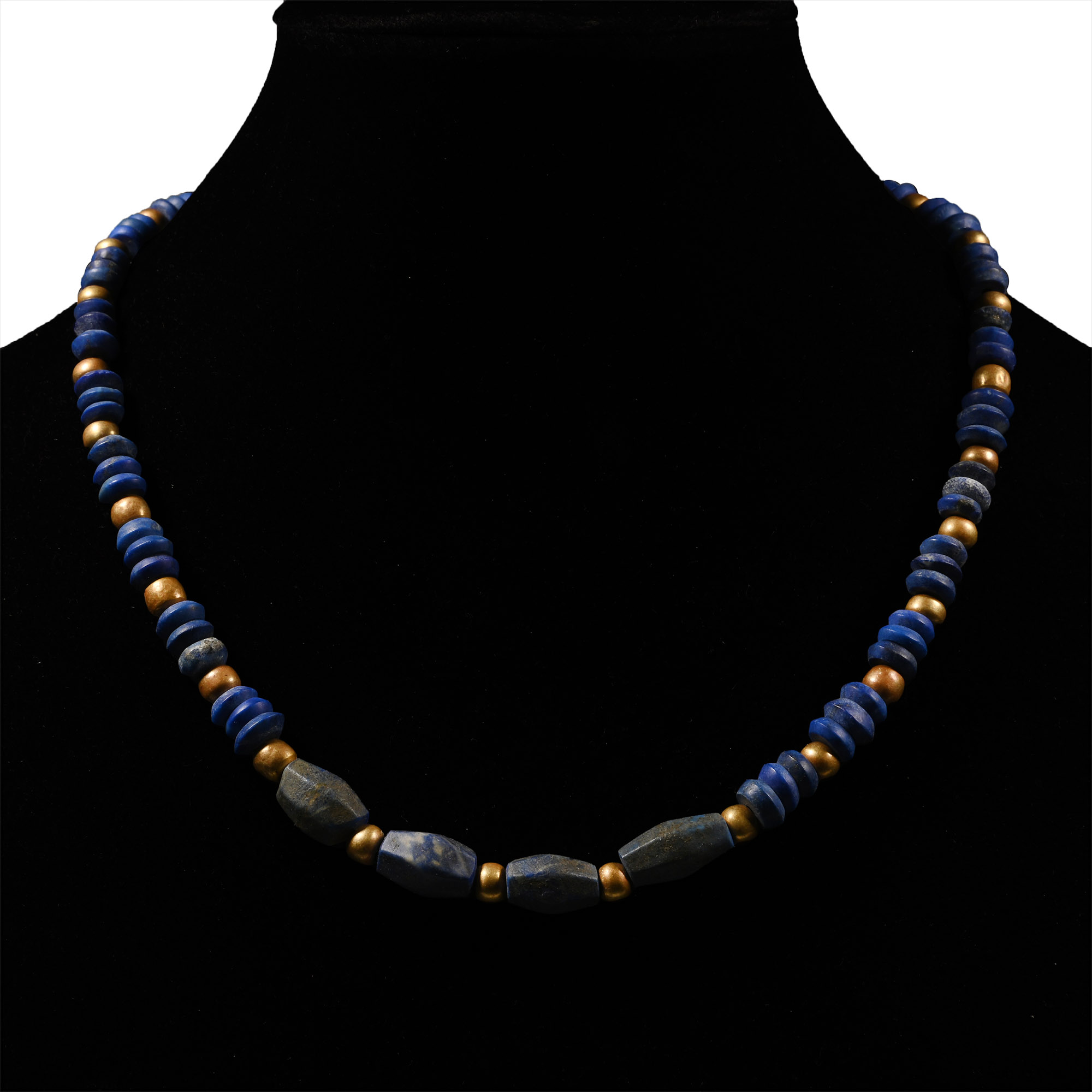 Hellenistic Lapis Lazuli and Gold Bead Necklace