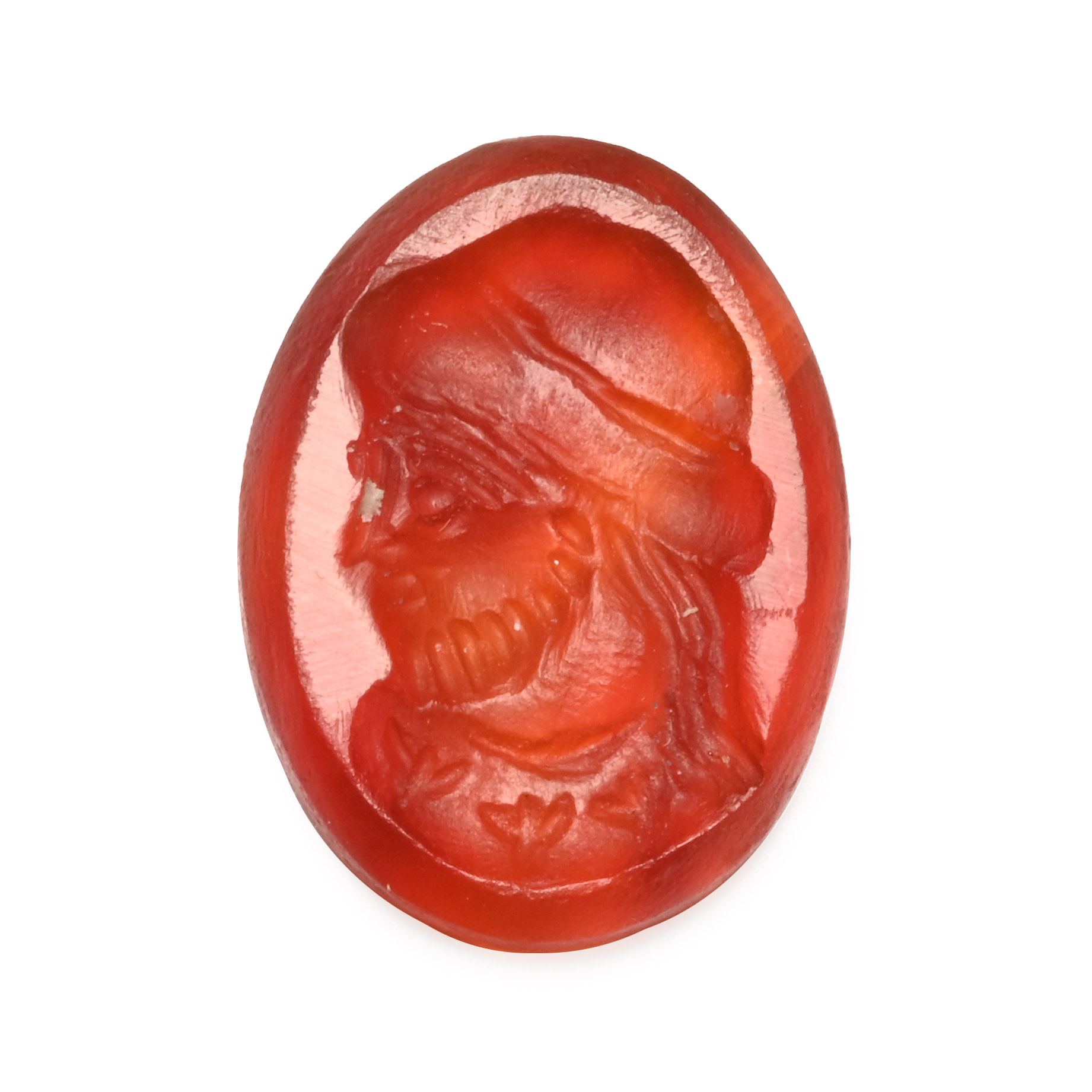 Sasanian Carnelian Gemstone with Portrait
