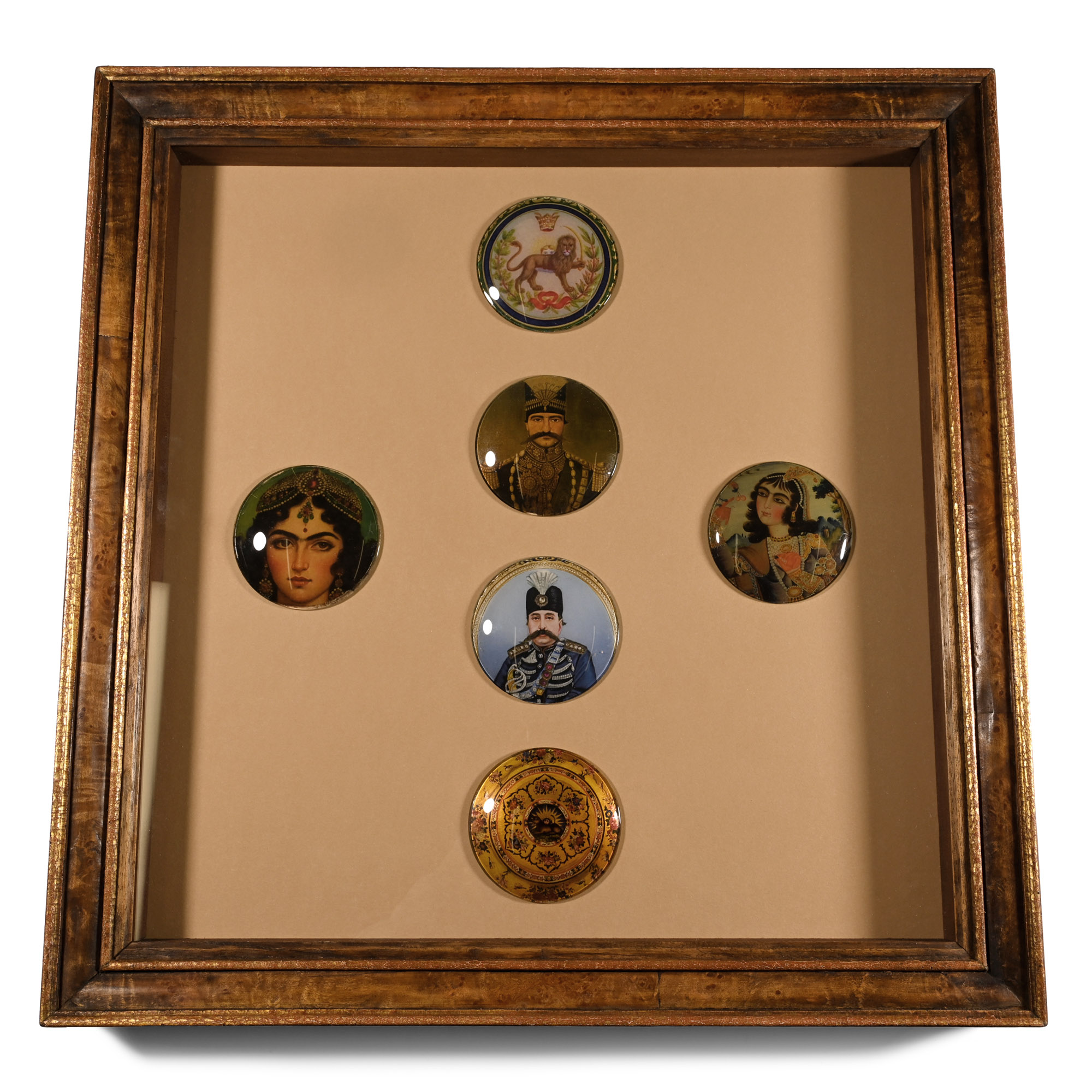 Painted Enamelled Plaques of The Iranian Royal Family