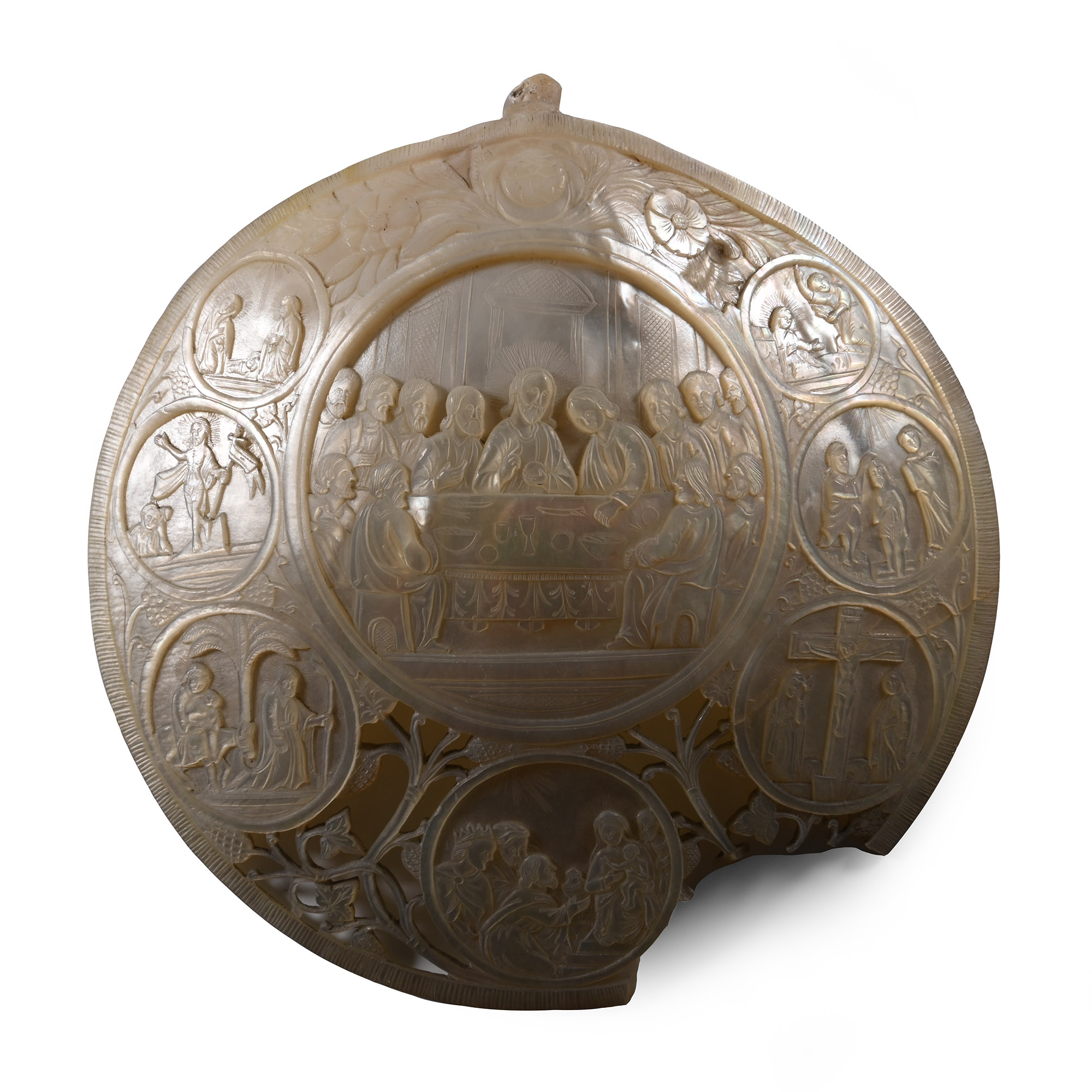 Mother of Pearl with Scenes from the Bible