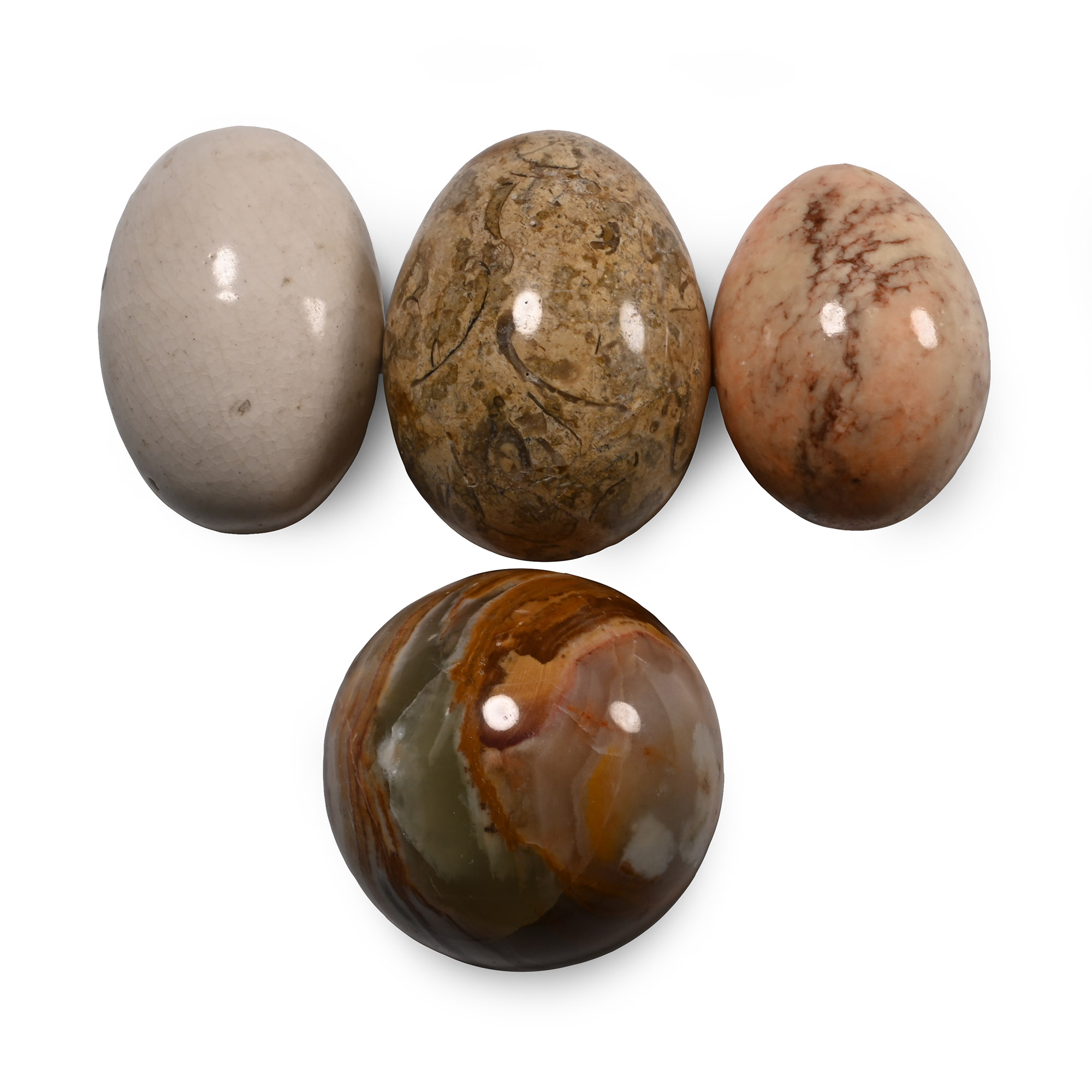 Polished Mineral Specimen Egg Collection