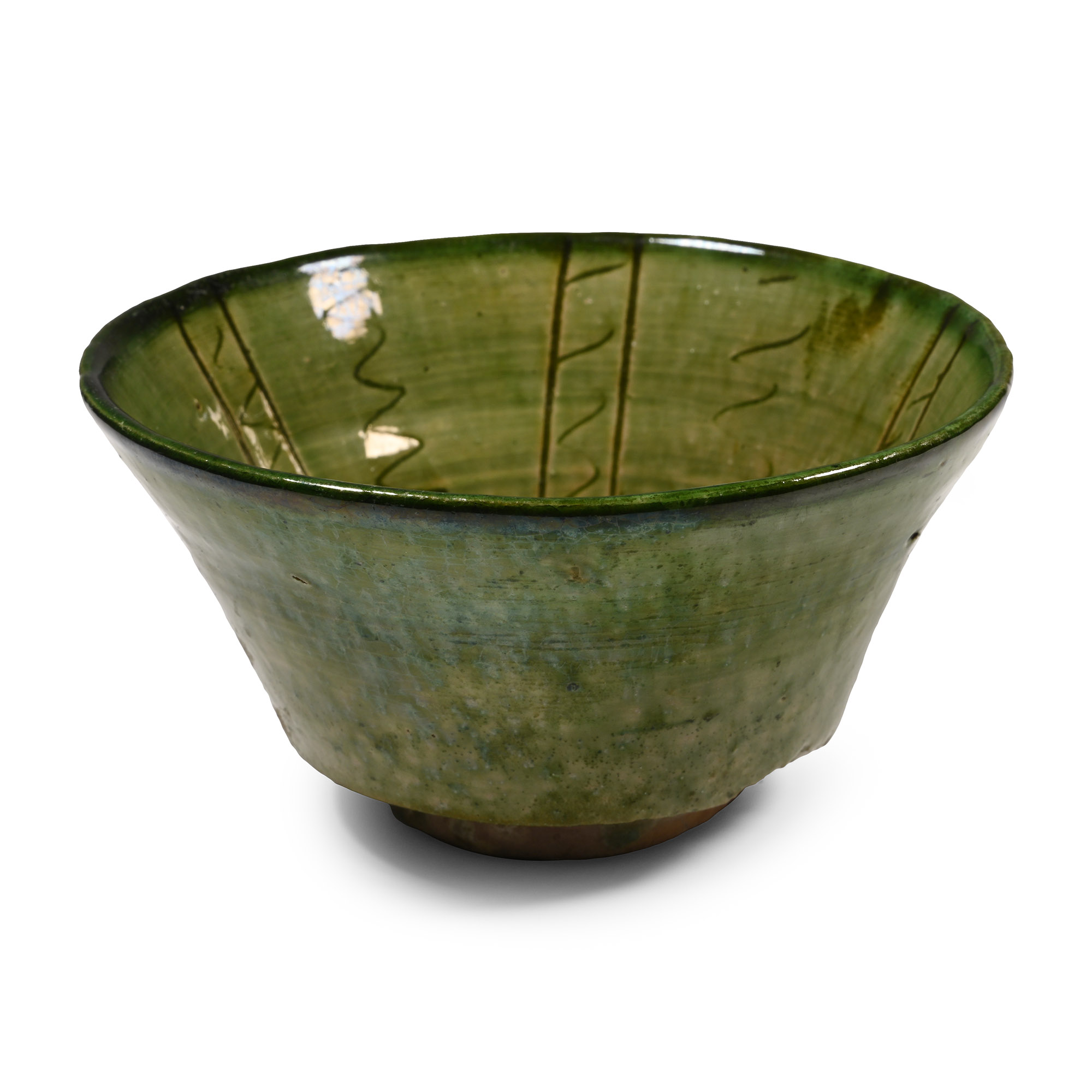 Western Asiatic Dark Green Glazed Bowl