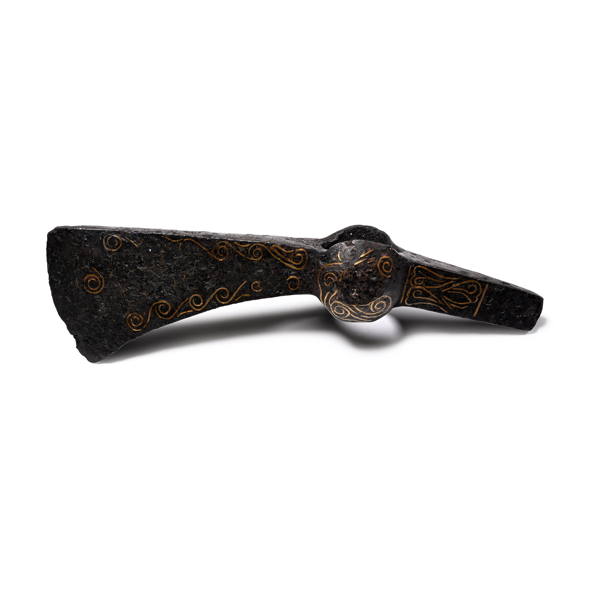 Eastern Viking Period Laten Inlaid Iron Axehead