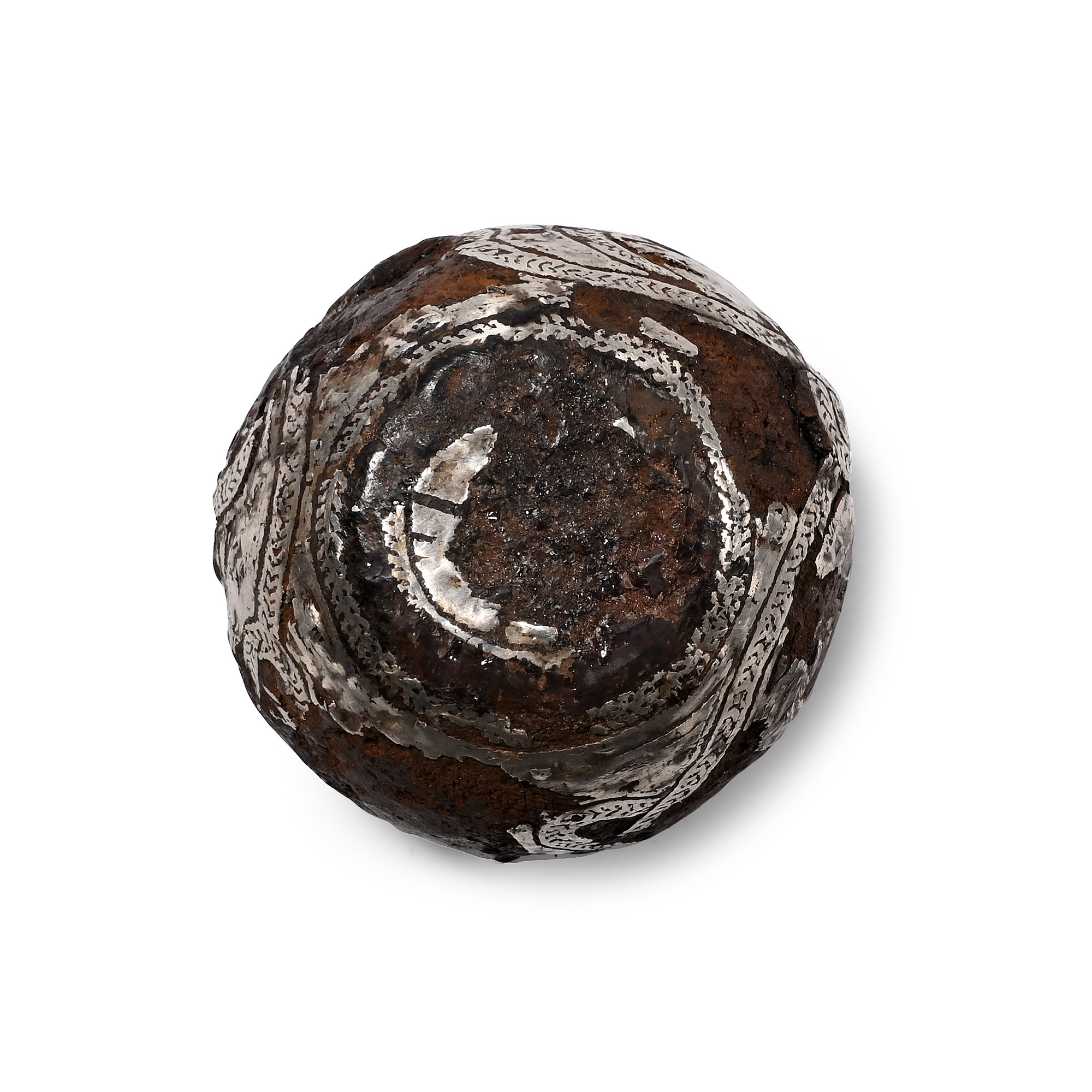 Viking Silver Inlaid Iron Weight