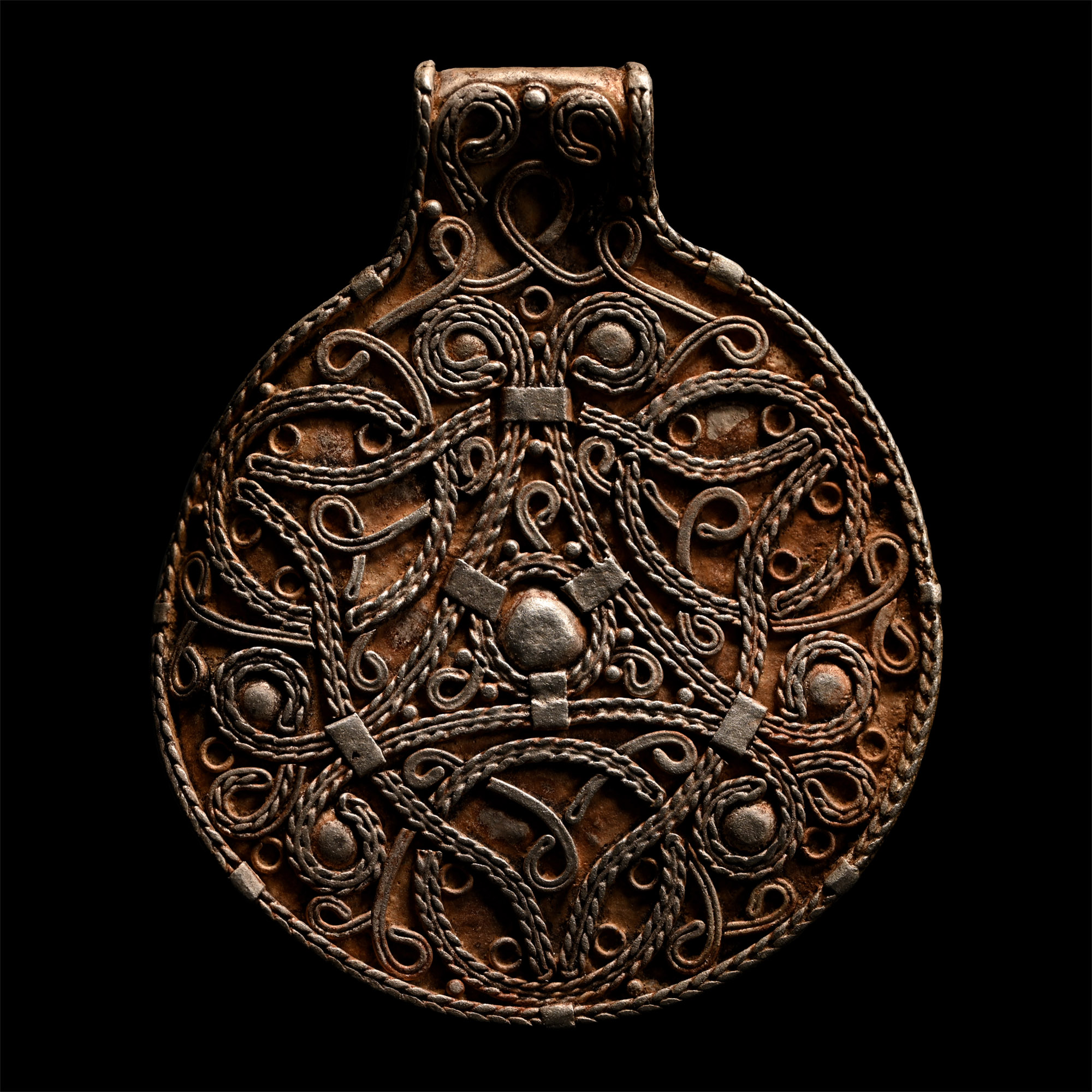 Viking Silver Interlaced Filigree Pendant