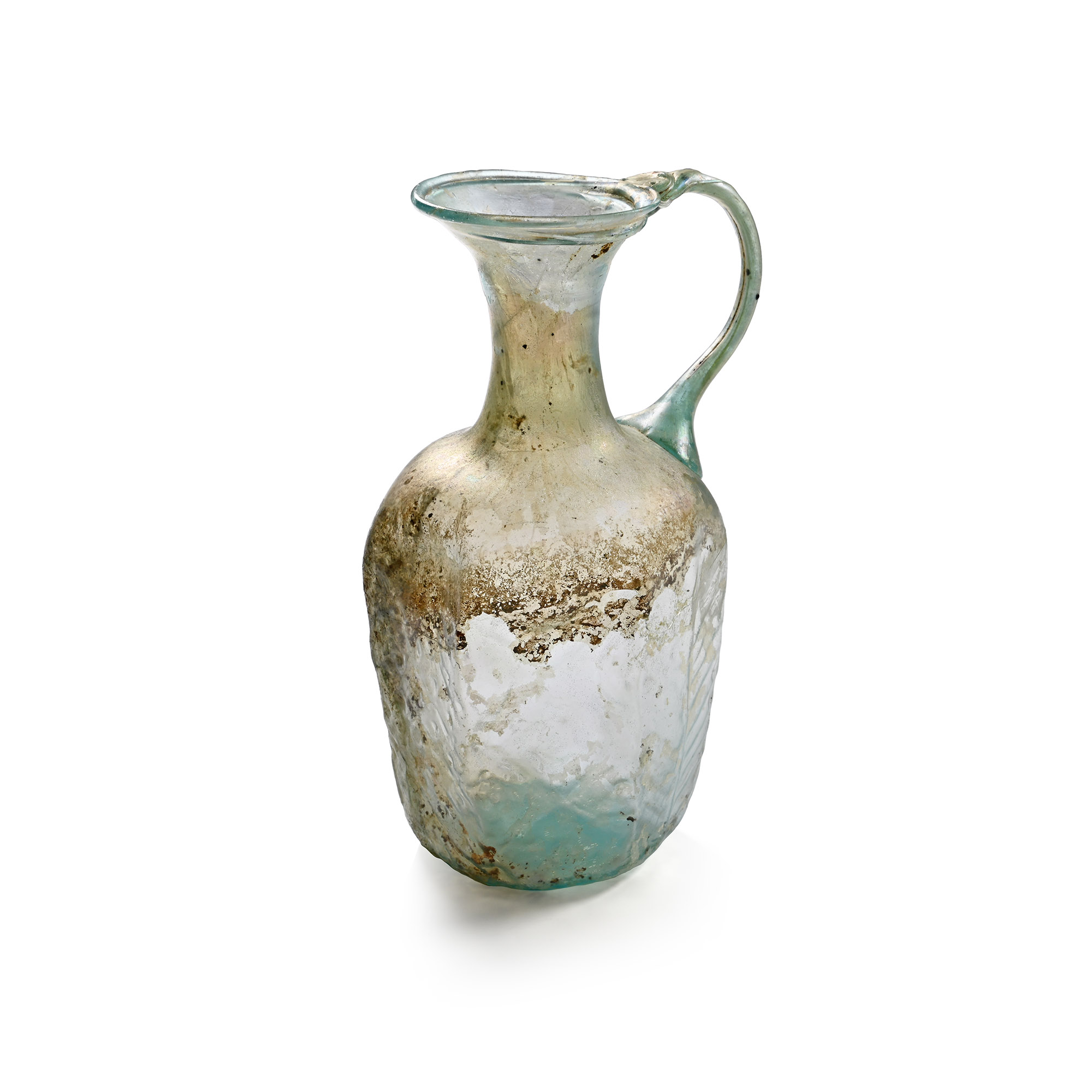 Byzantine Mould-Blown Christian Glass Vessel