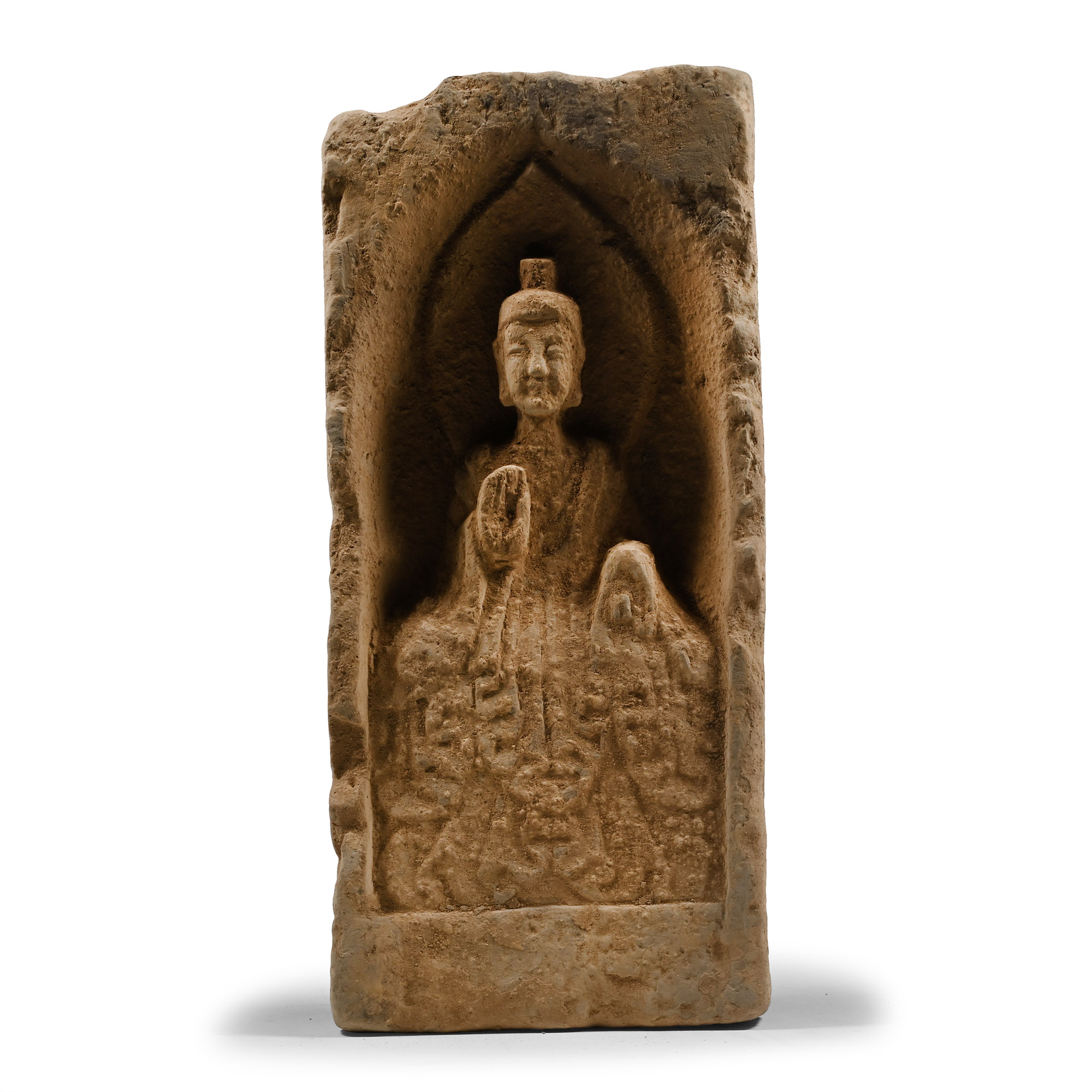 Chinese Wei Terracotta Buddha Brick