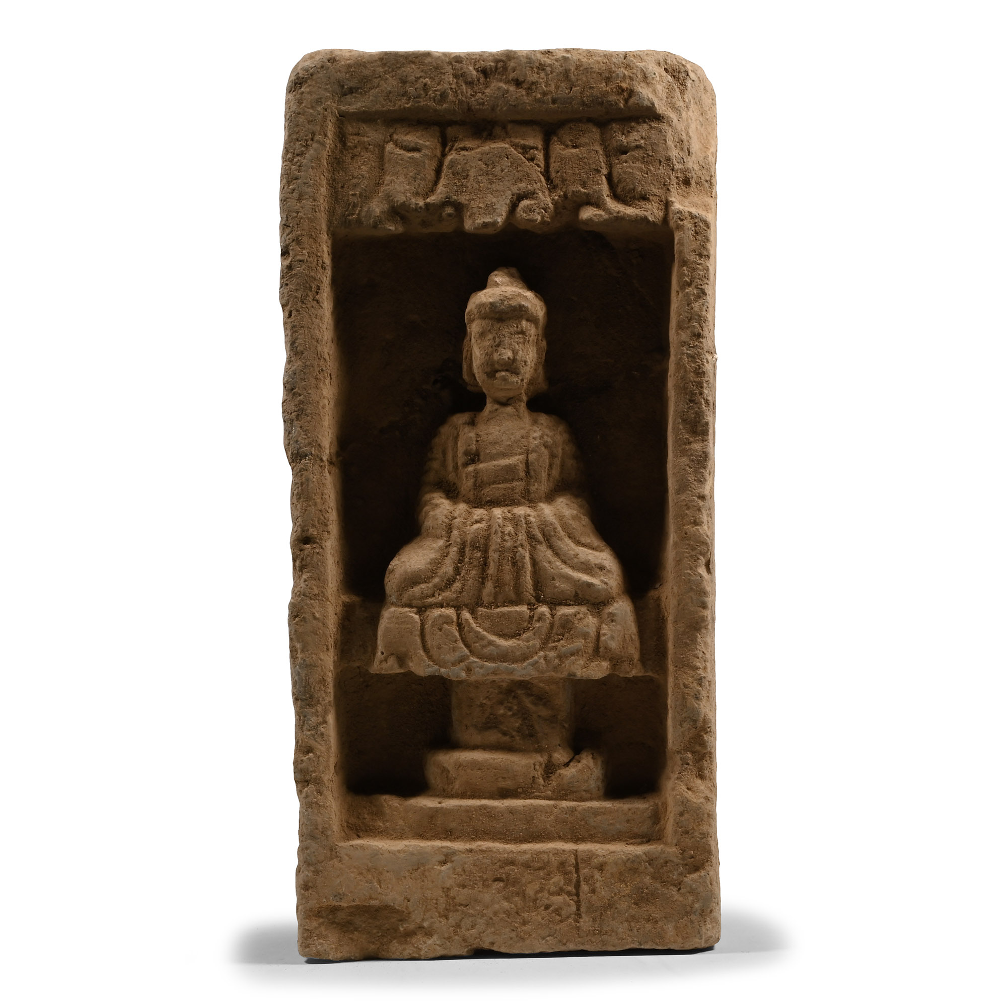 Chinese Wei Terracotta Buddha Brick
