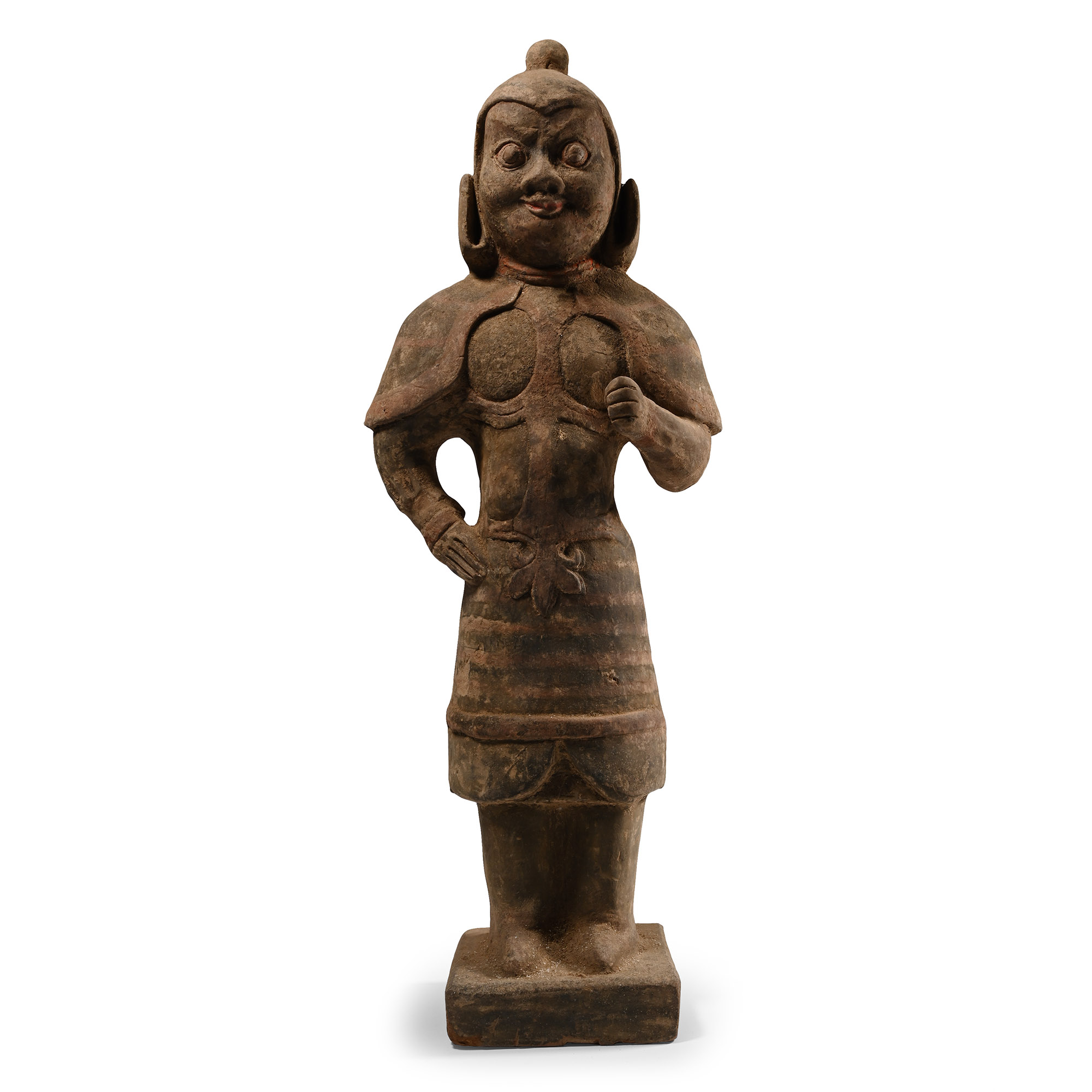 Chinese Tang Standing Terracotta Warrior