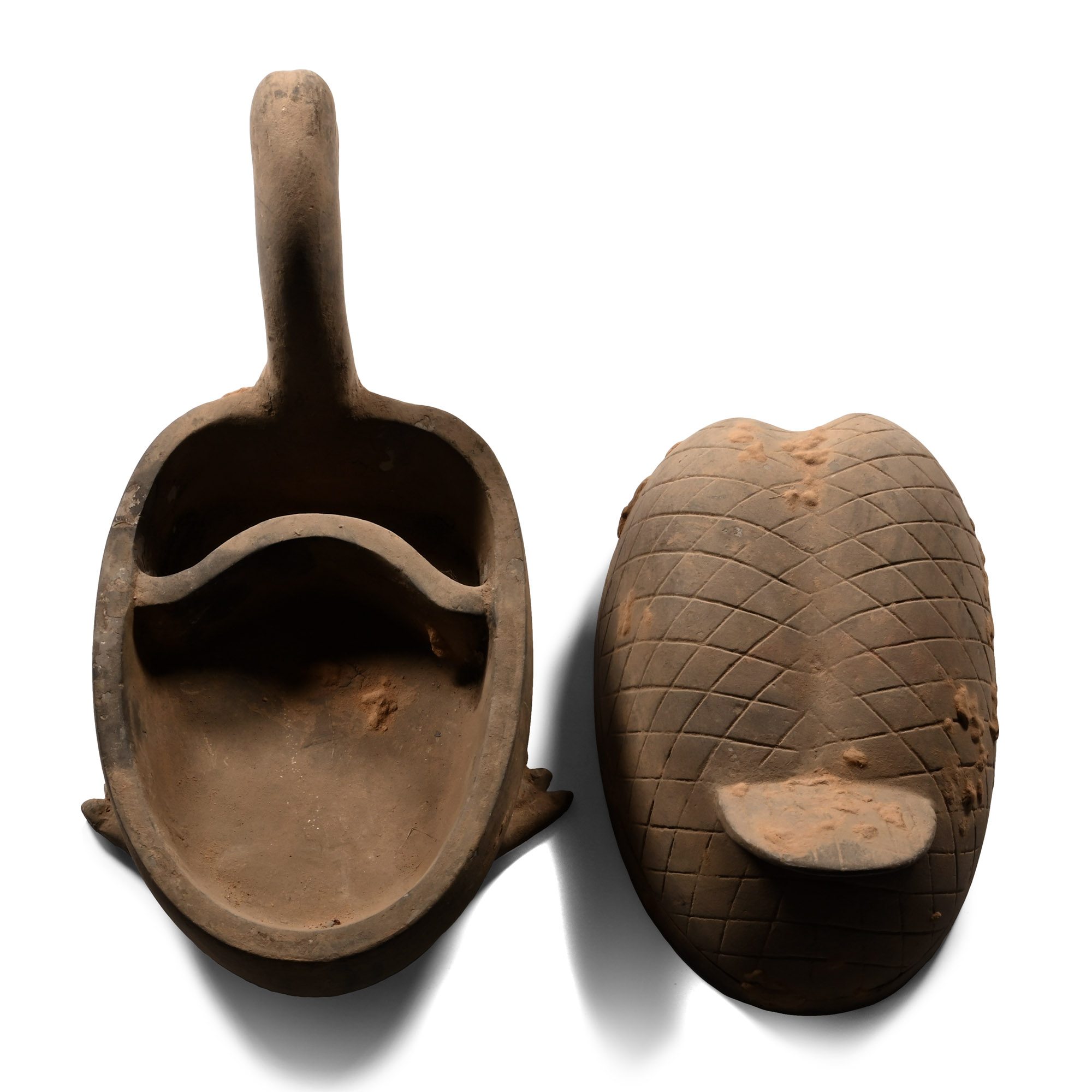 Chinese Tang Terracotta Duck Vessel