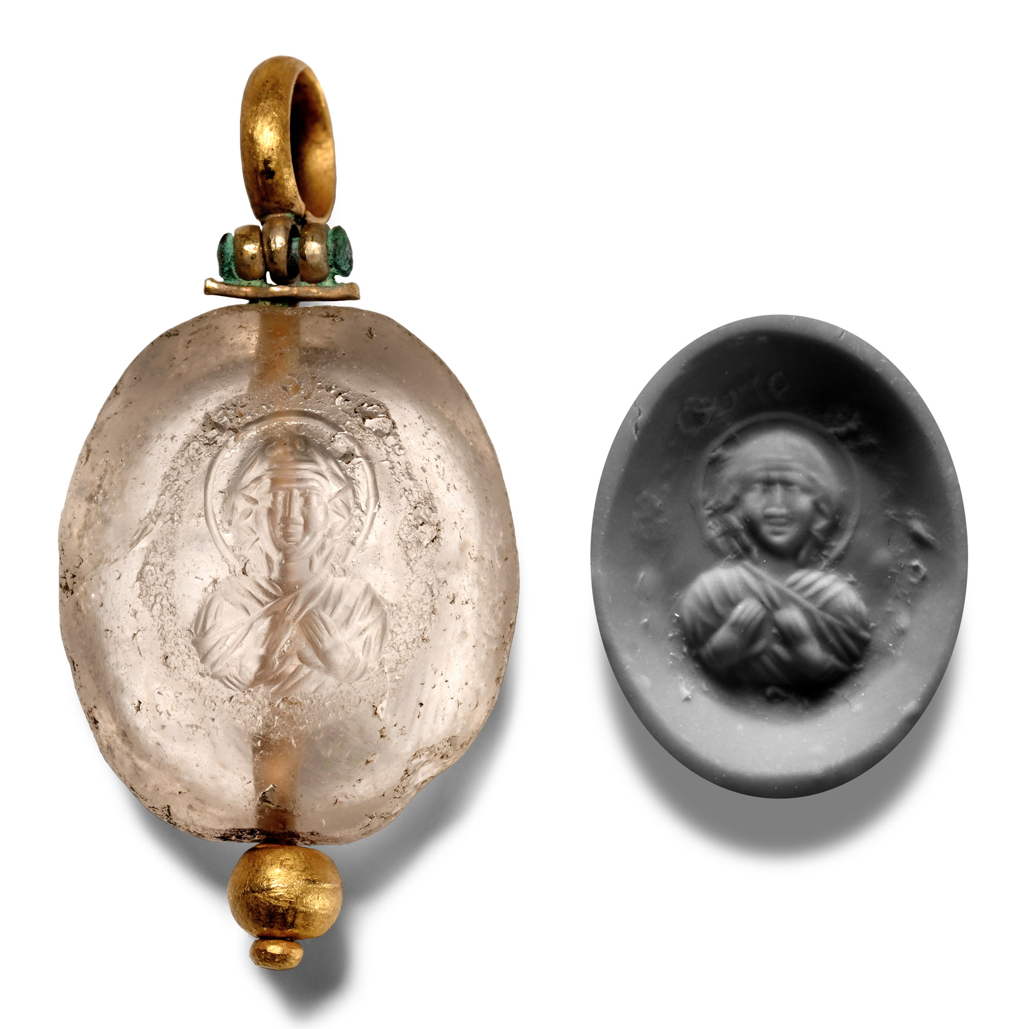 Byzantine Rock Crystal Pendant