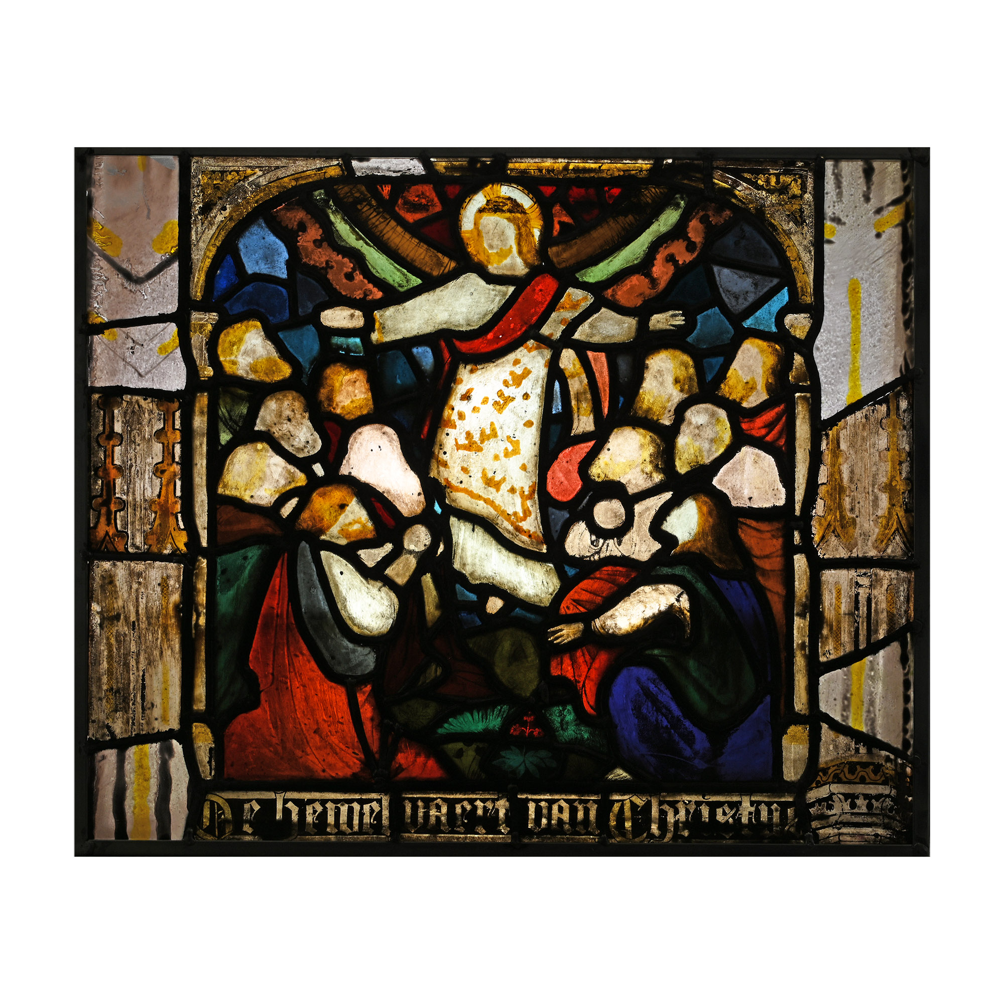 Stained Glass Panel with the Ascension of Jesus Christ
