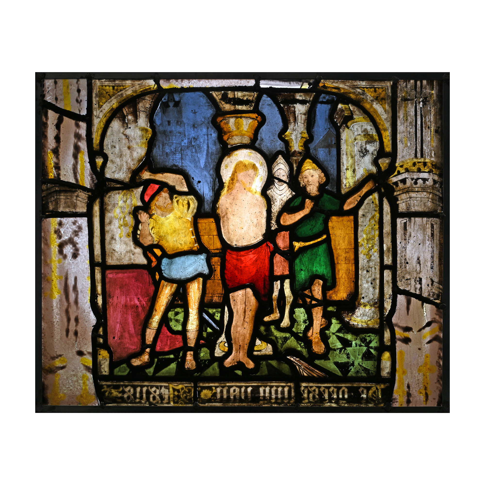 Stained Glass Panel with the Flagellation
