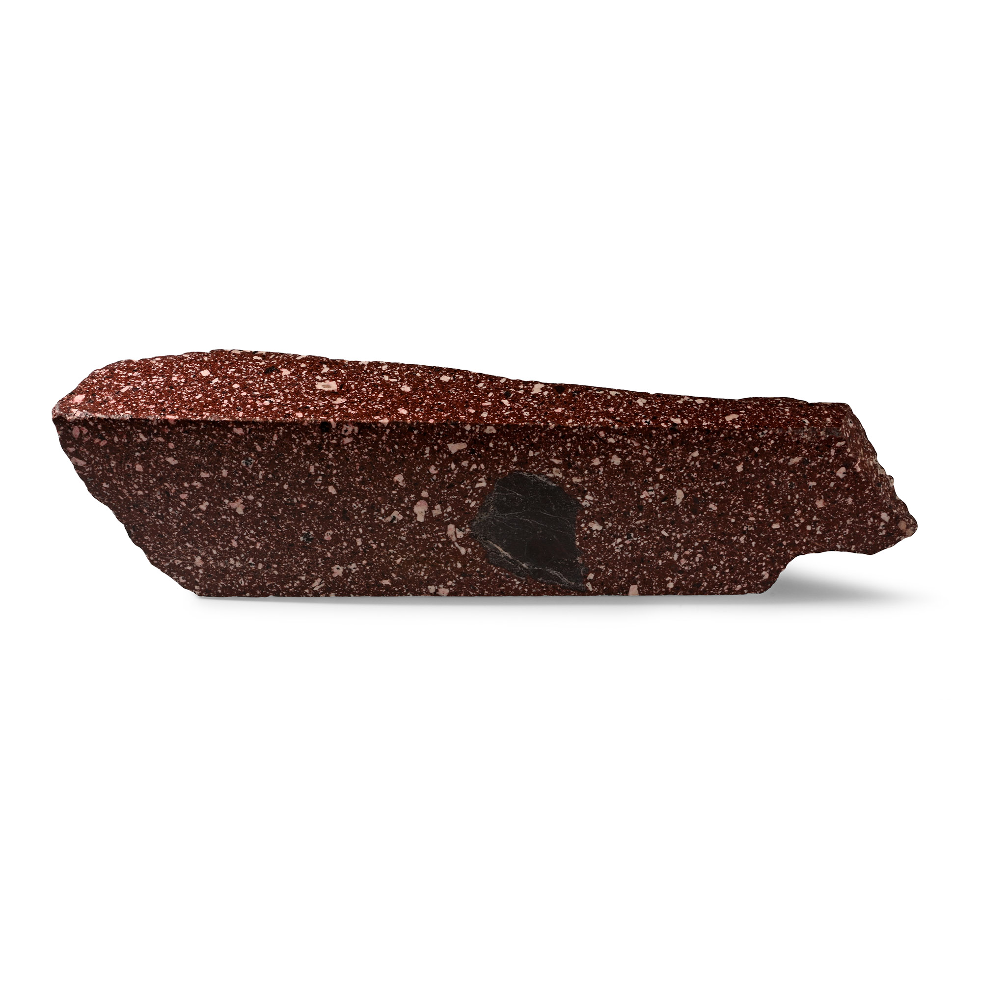 Imperial Porphyry Slab Section with a Black Xenolith