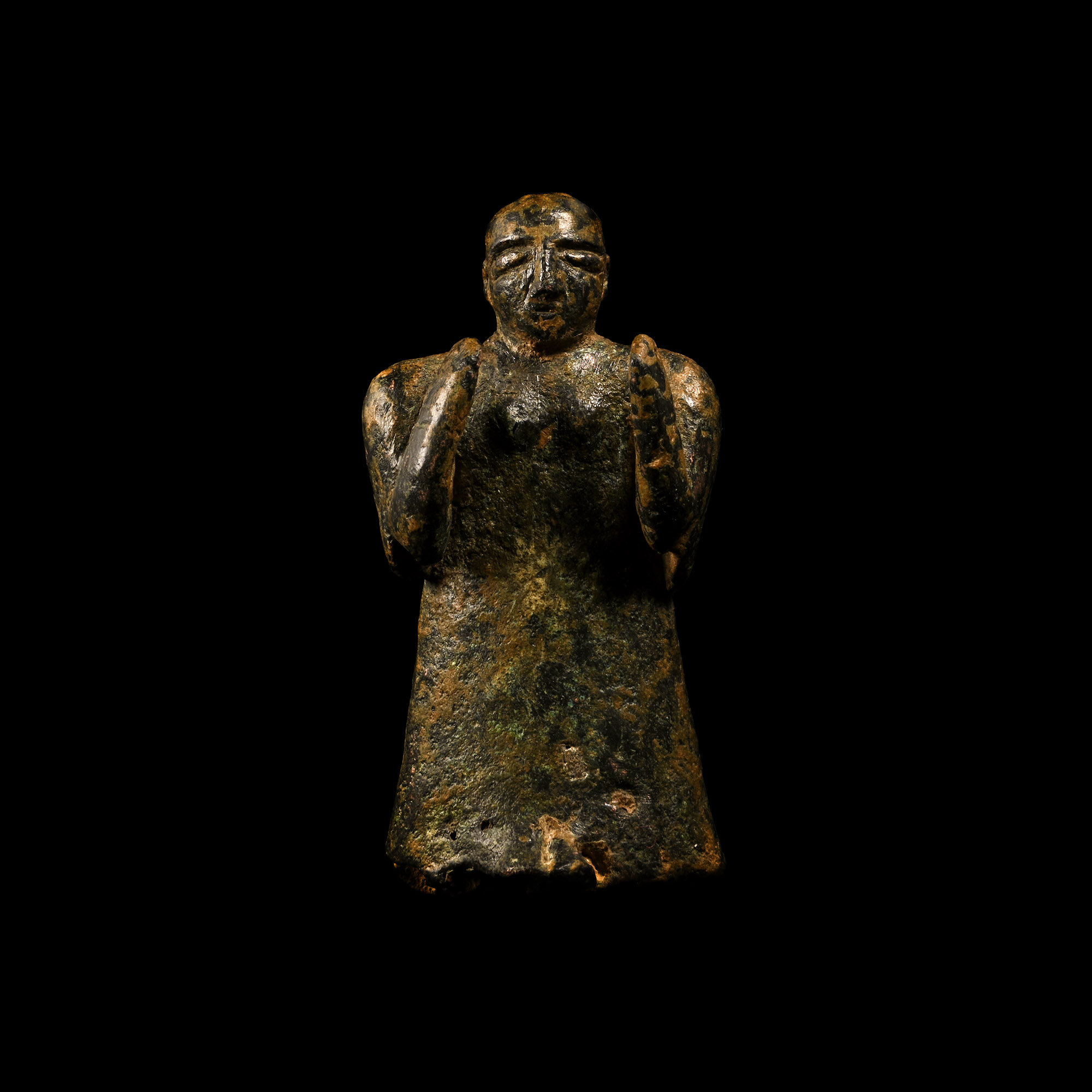 Old Babylonian Bronze Standing Worshipper