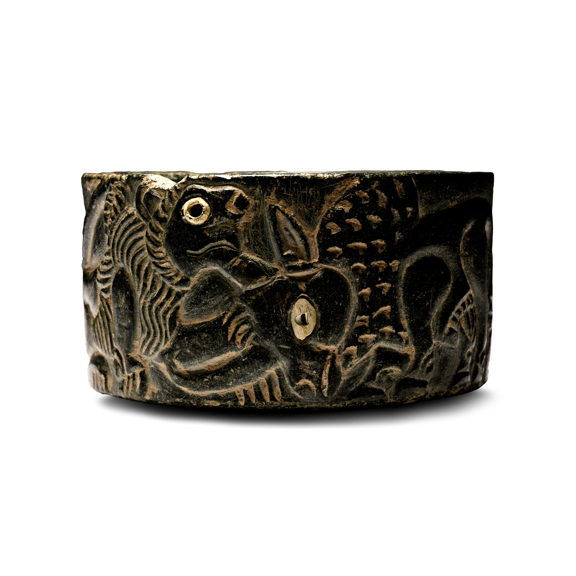 Bactrian Chlorite Bowl with Lions