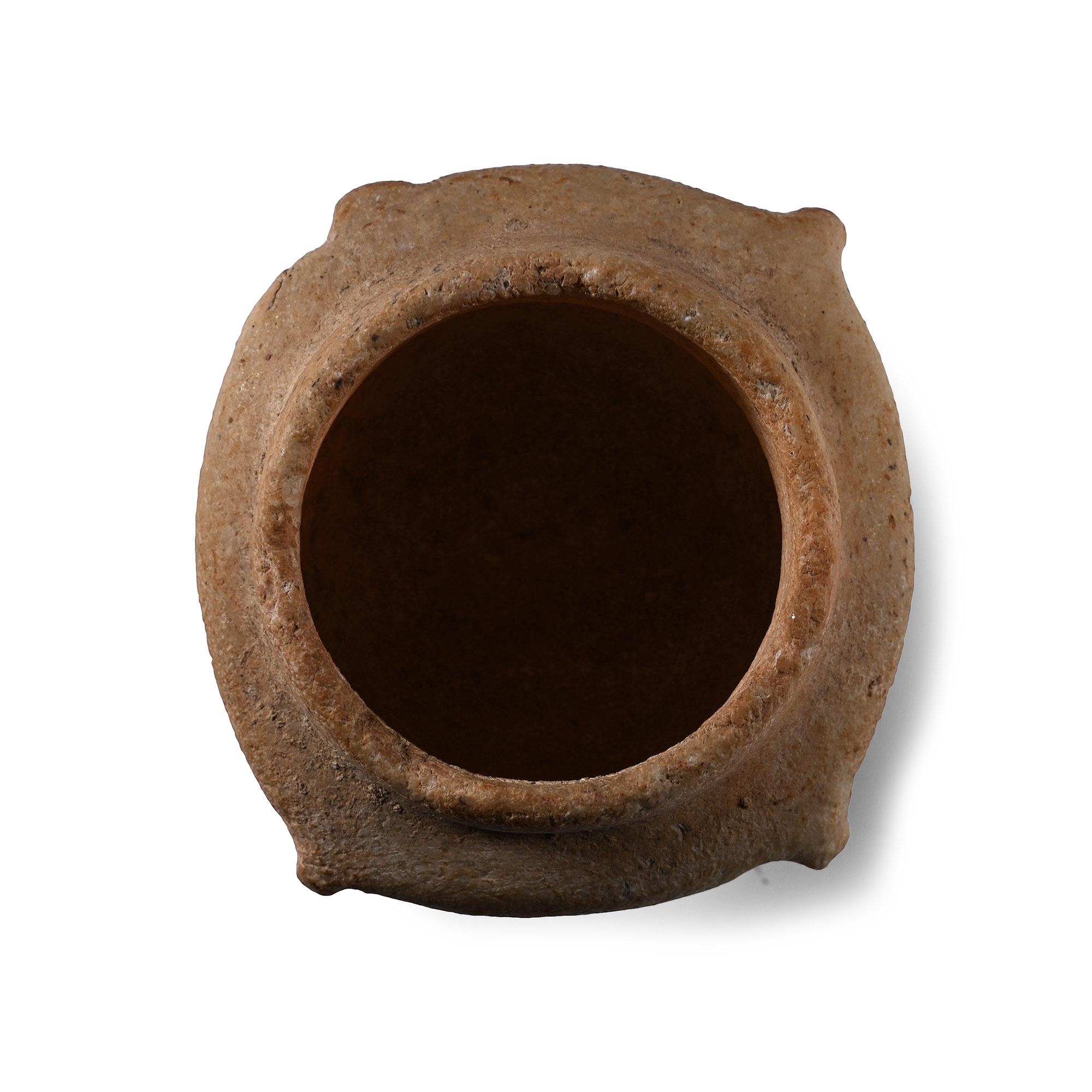A Cycladic Marble Kandila Vase