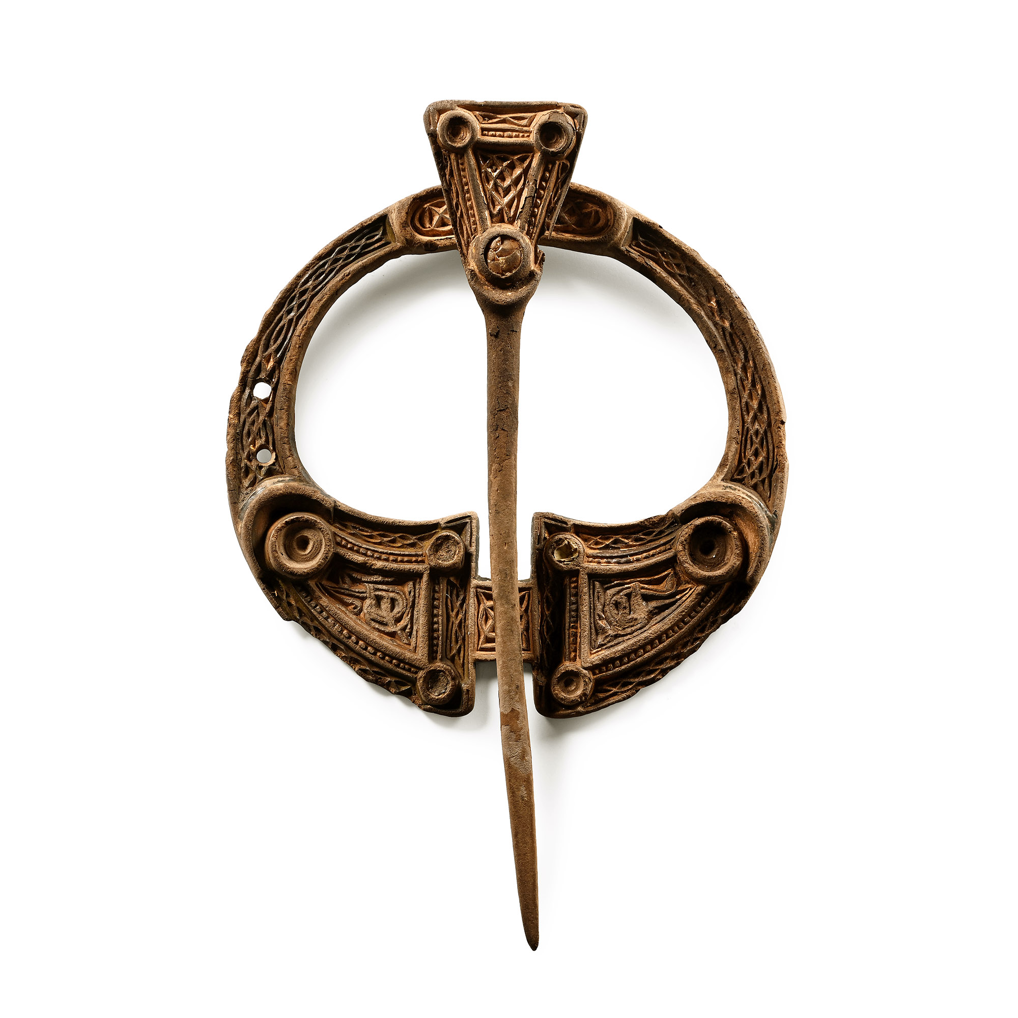 'The Powys' Hiberno-Norse Viking Gilt Bronze Pseudo-Penannular Brooch