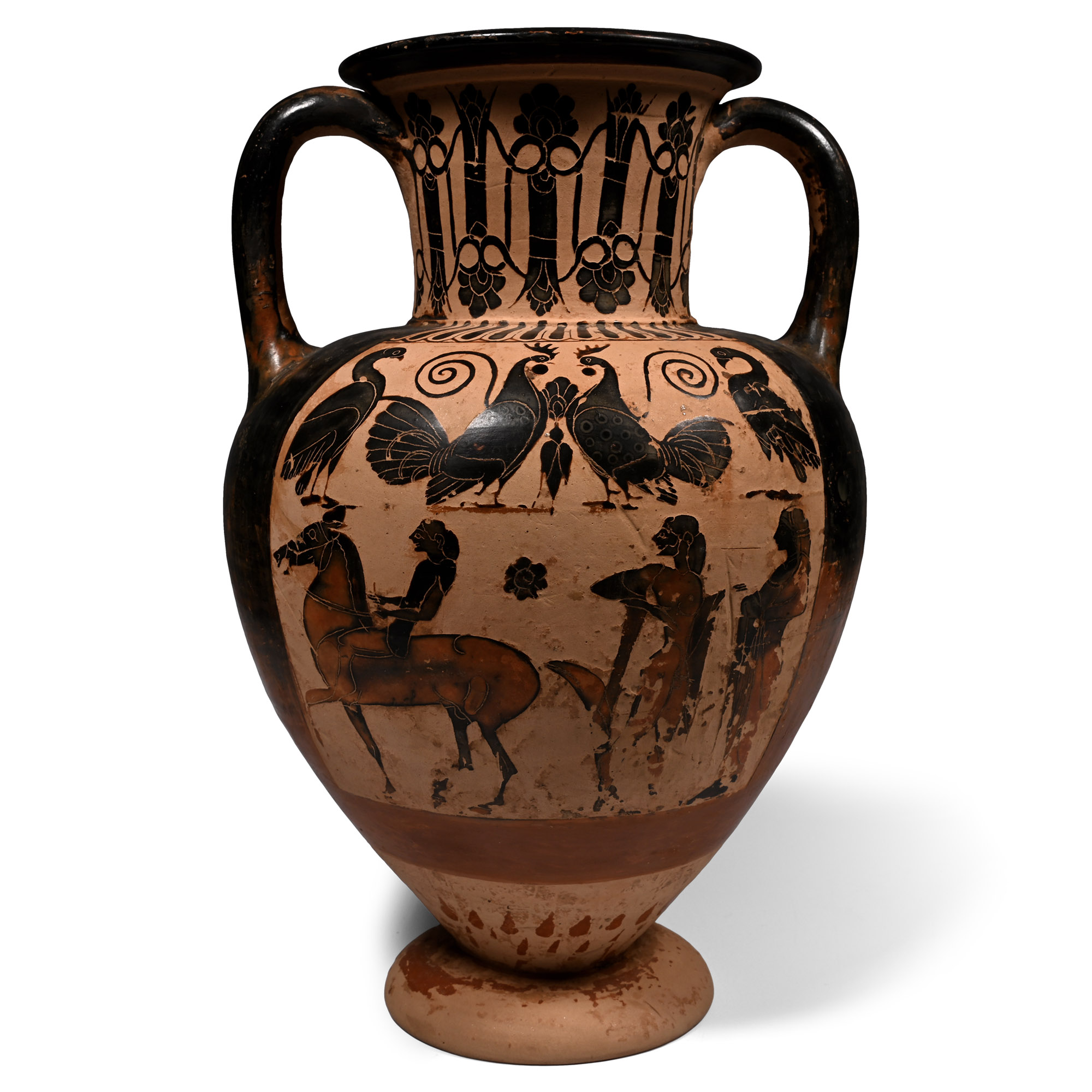 Corinthian Terracotta Amphora Attributed to the Phineus Painter