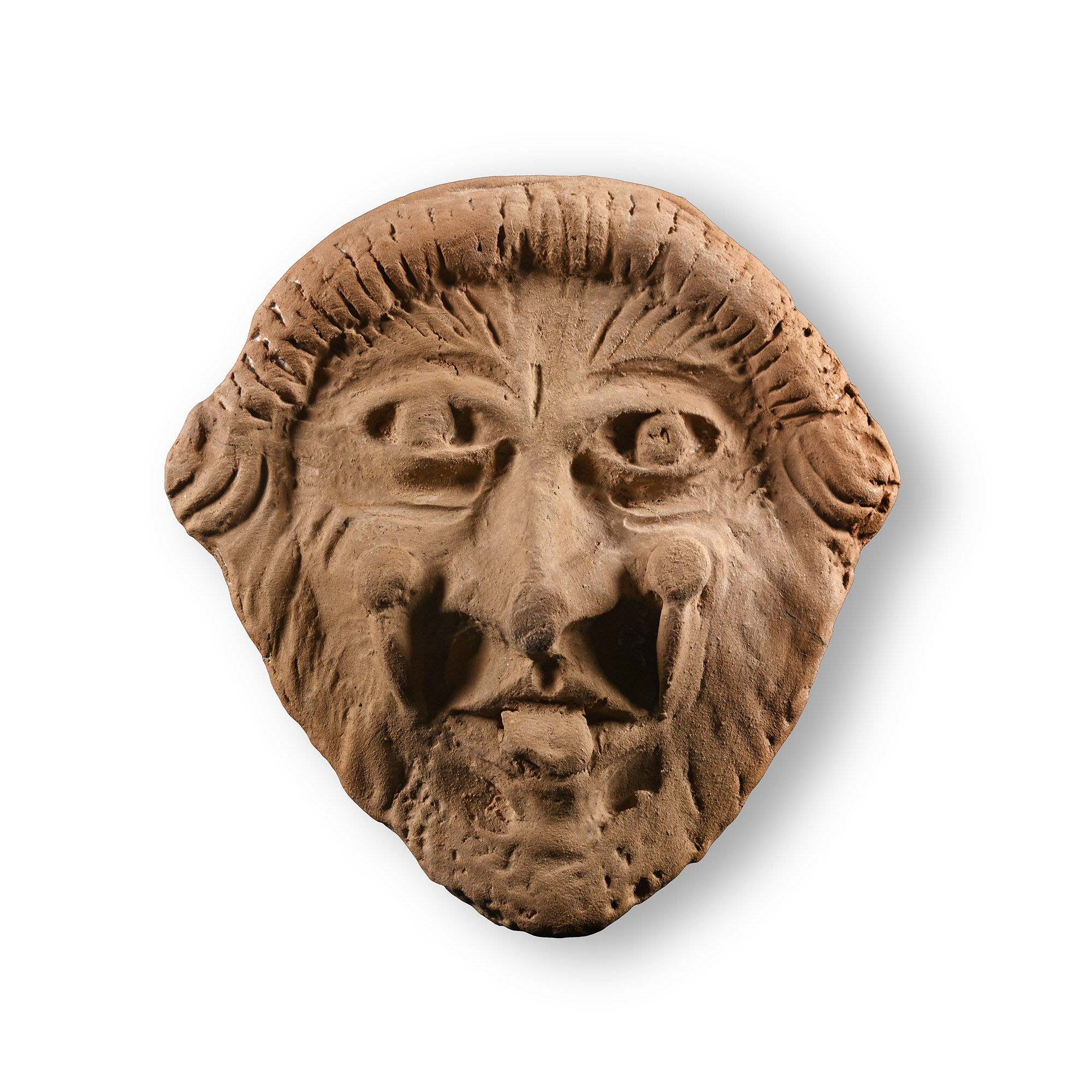 Greek Terracotta Face of a Gorgoneion