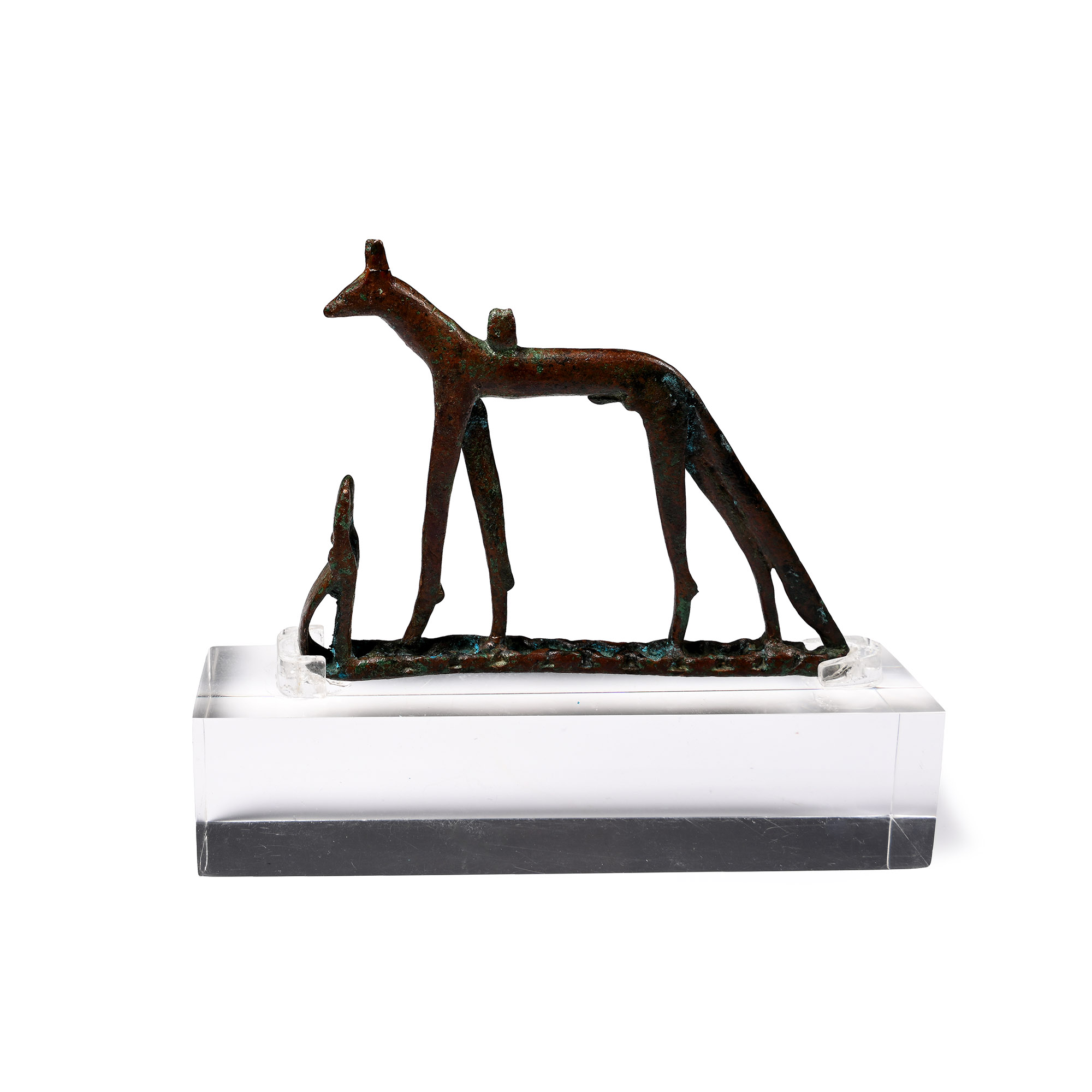 Large Egyptian Bronze Wepwawet Amulet