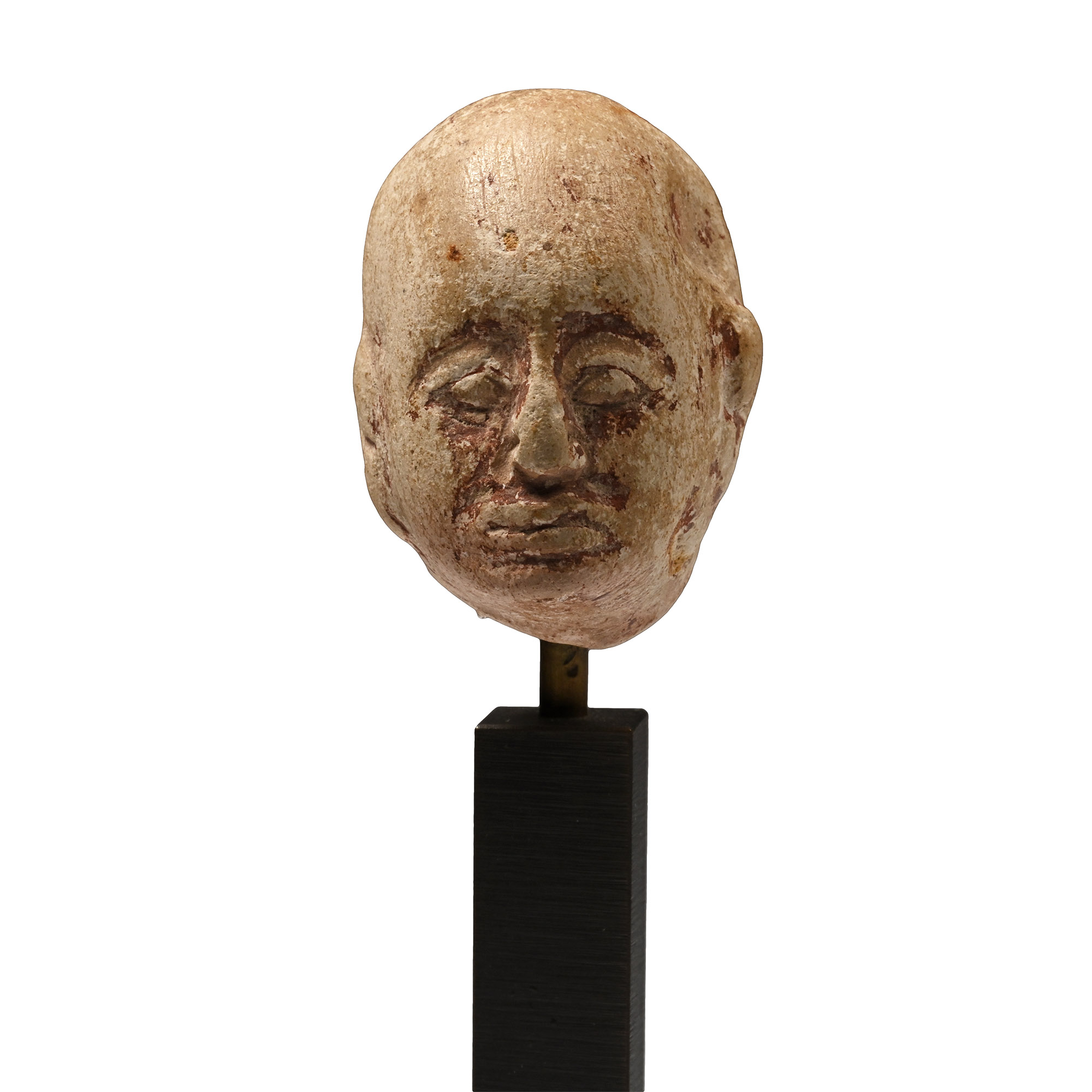 Egyptian Stone Head of a Man