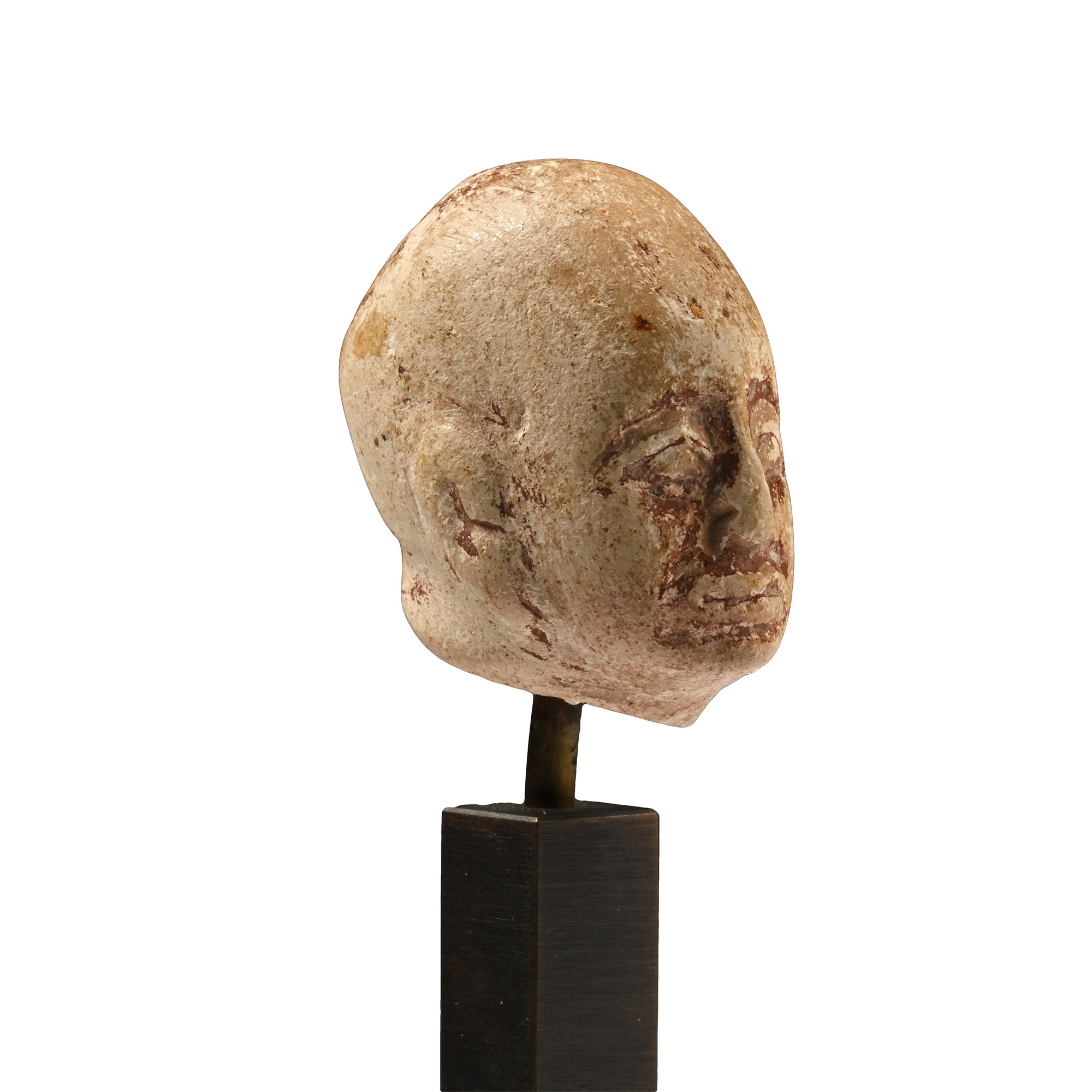 Egyptian Stone Head of a Man