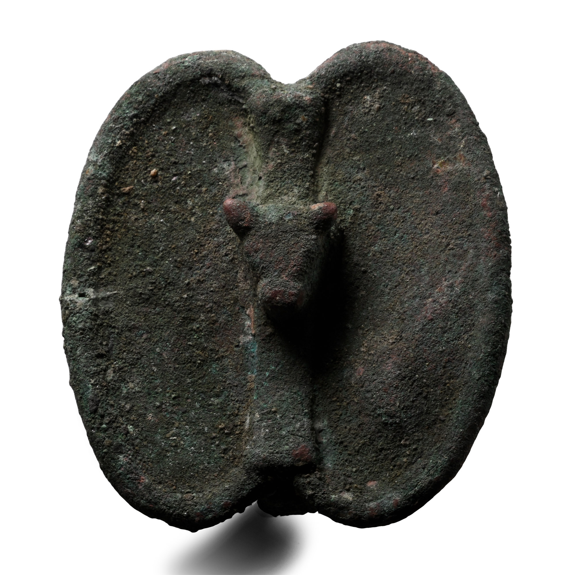 Western Asiatic Bronze Mount with Bull's Head