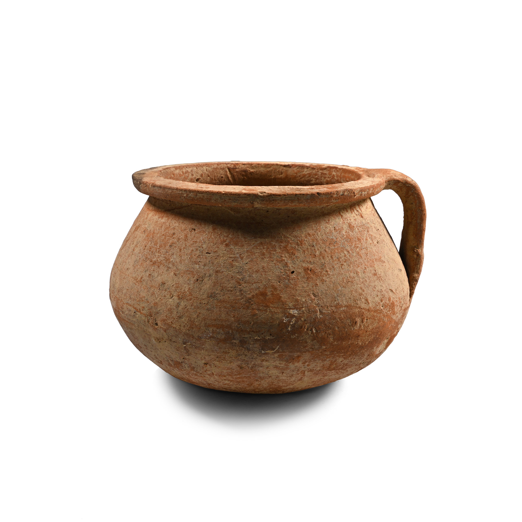 Western Asiatic Terracotta Bowl with Handle