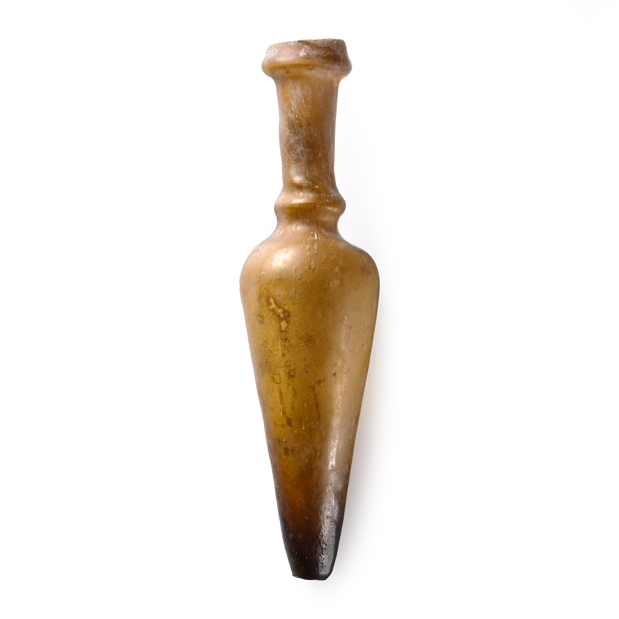 Roman Amber Glass Bottle
