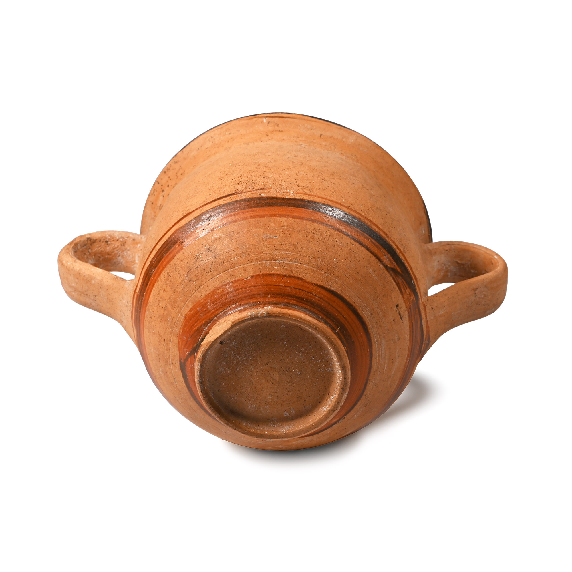Daunian Terracotta Twin-Handled Cup