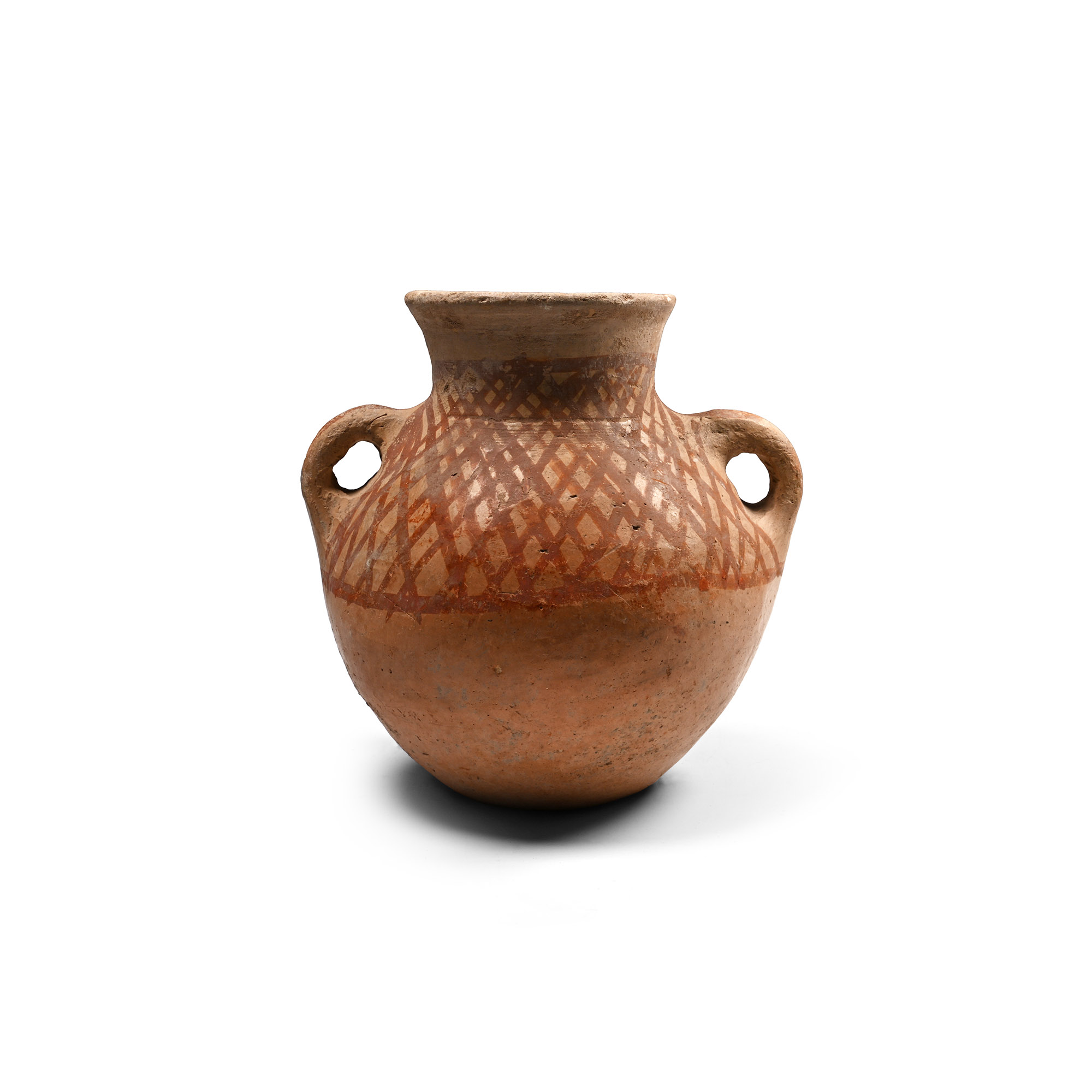 Amlash Terracotta Net-Painted Vessel