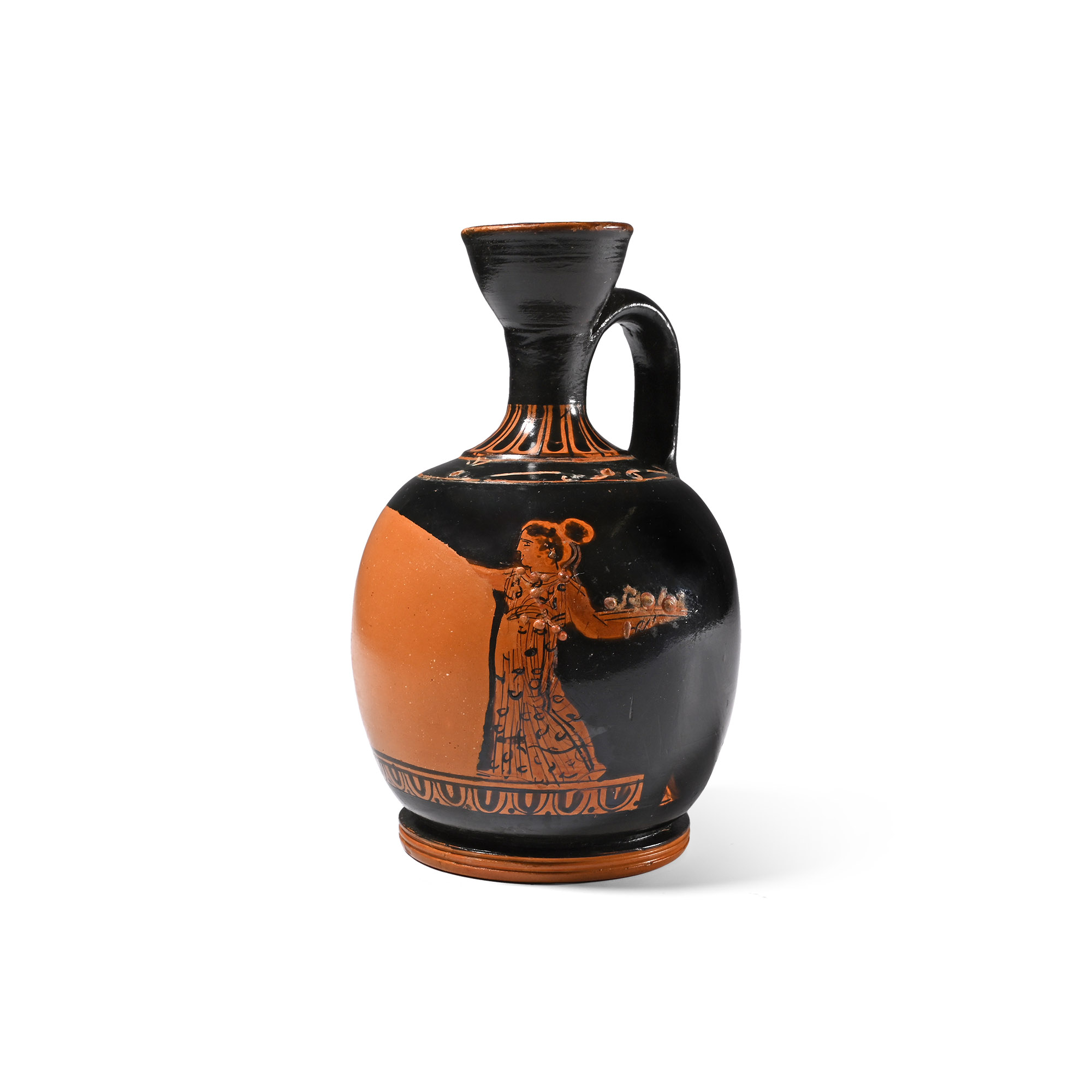 Greek Red-Figure Squat Lekythos Attributed to the Meidian Painter