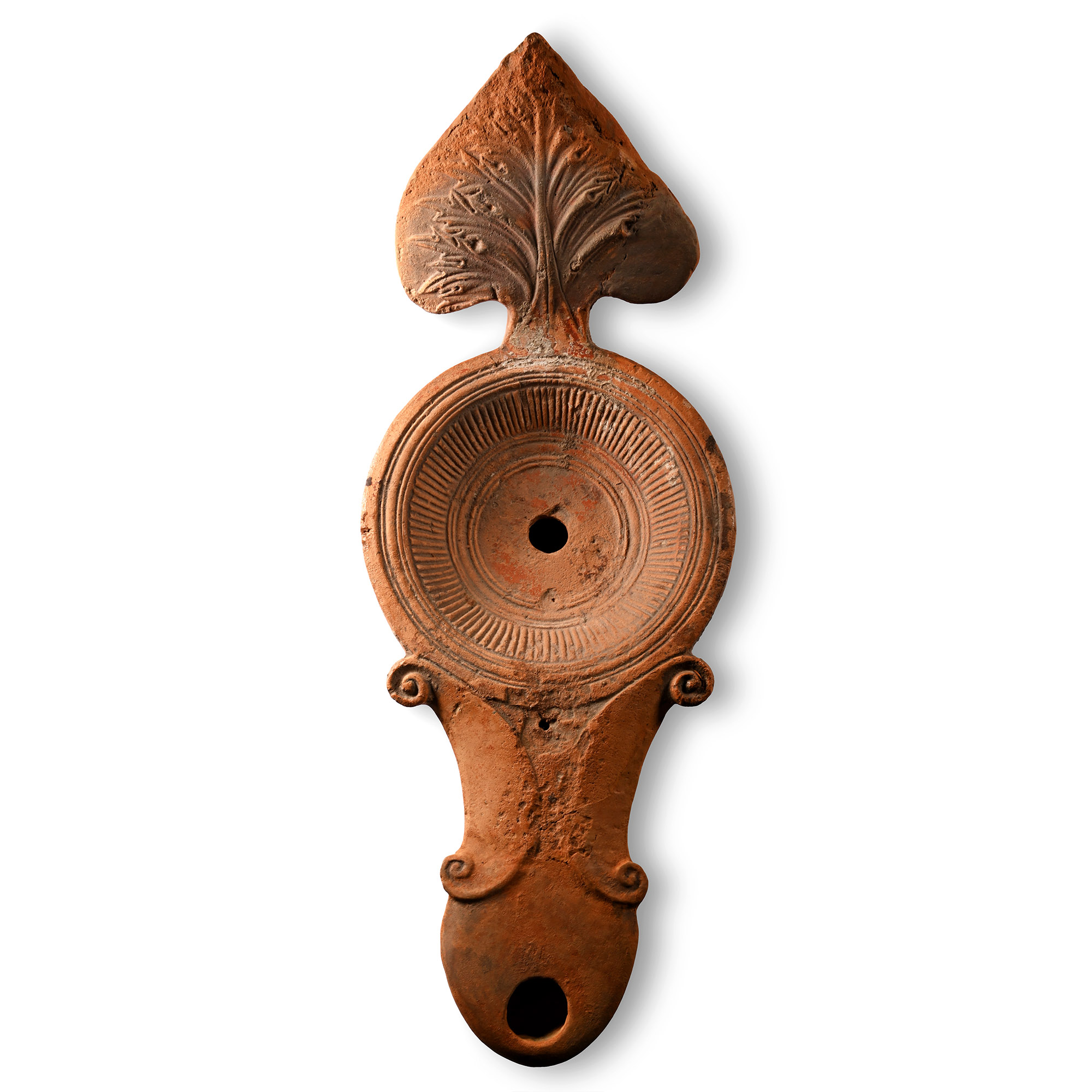 Roman Terracotta 'Favsti' Oil Lamp