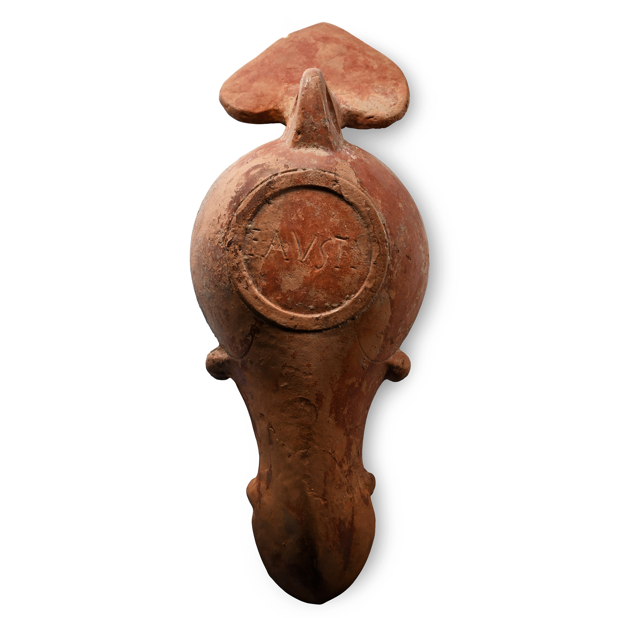 Roman Terracotta 'Favsti' Oil Lamp