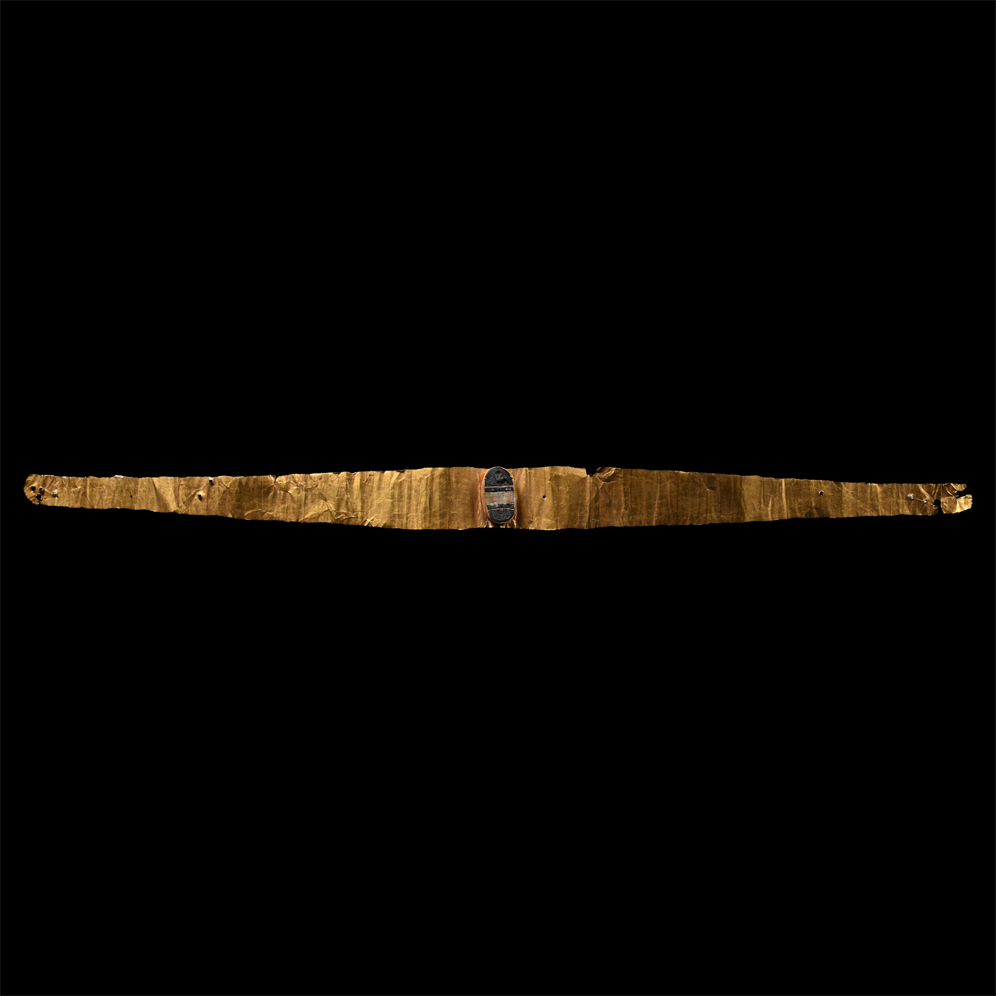 Greek Gold Diadem with Glass Gem