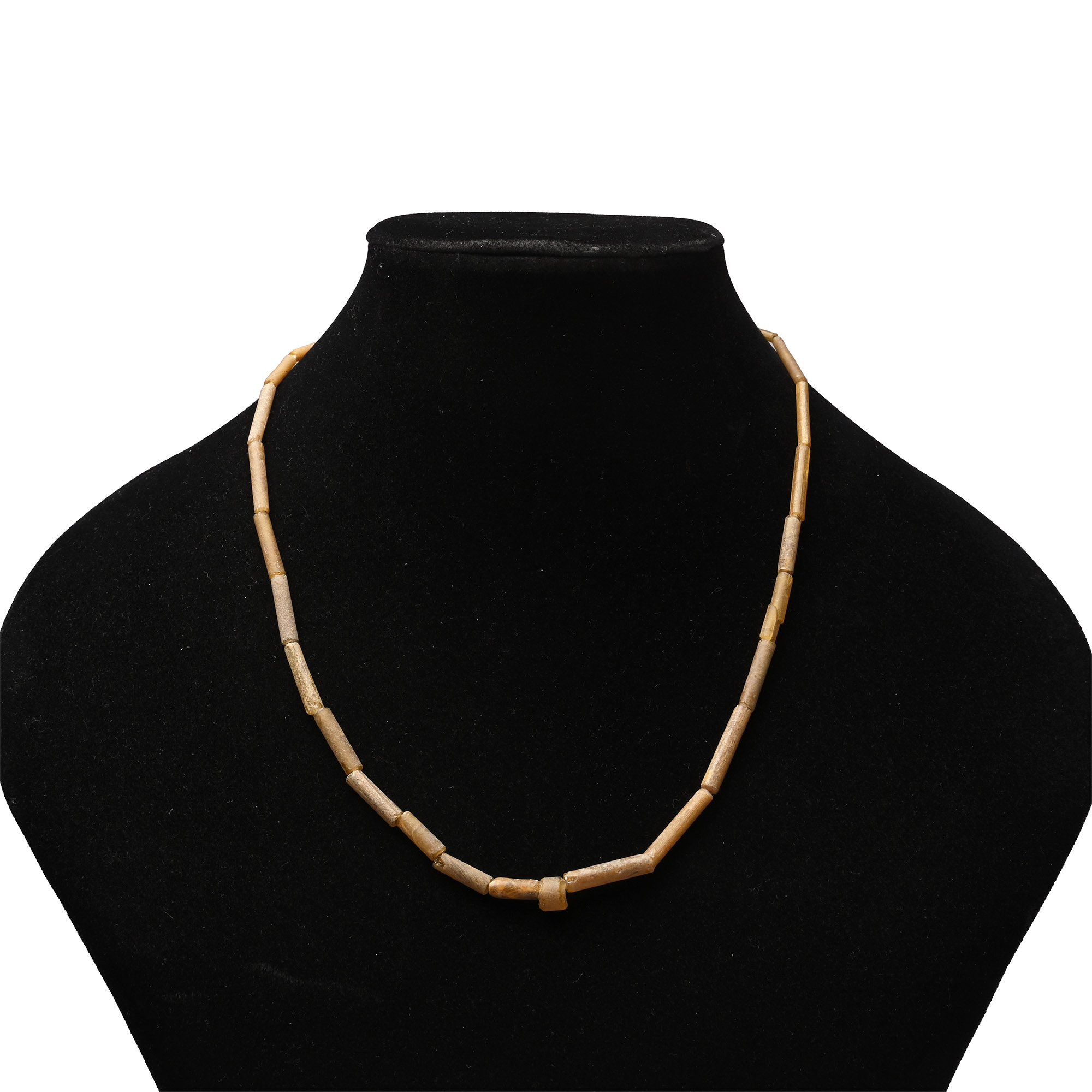 Roman Ochre Glass Bead Necklace String