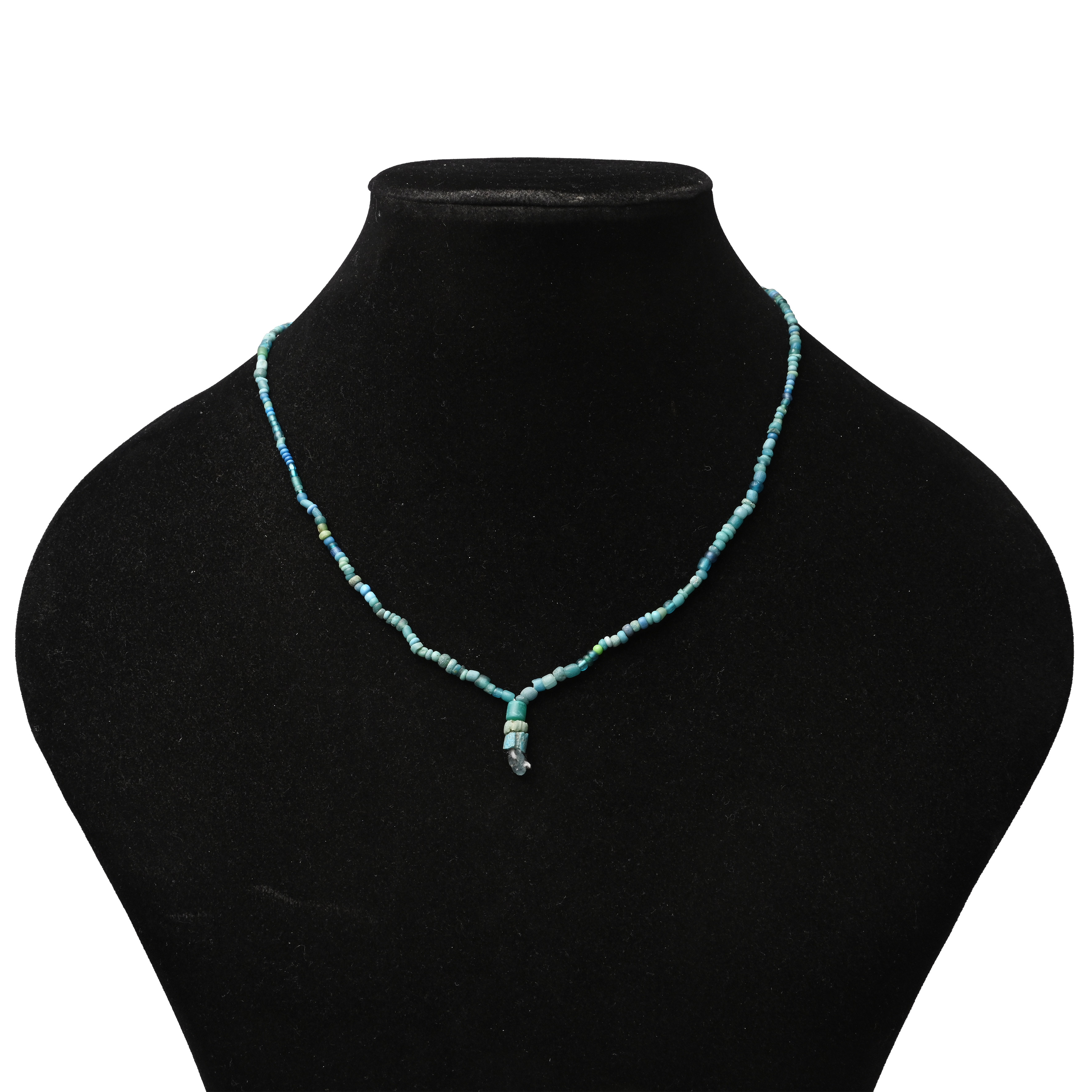 Achaemenid Light Blue Glass Bead Necklace String