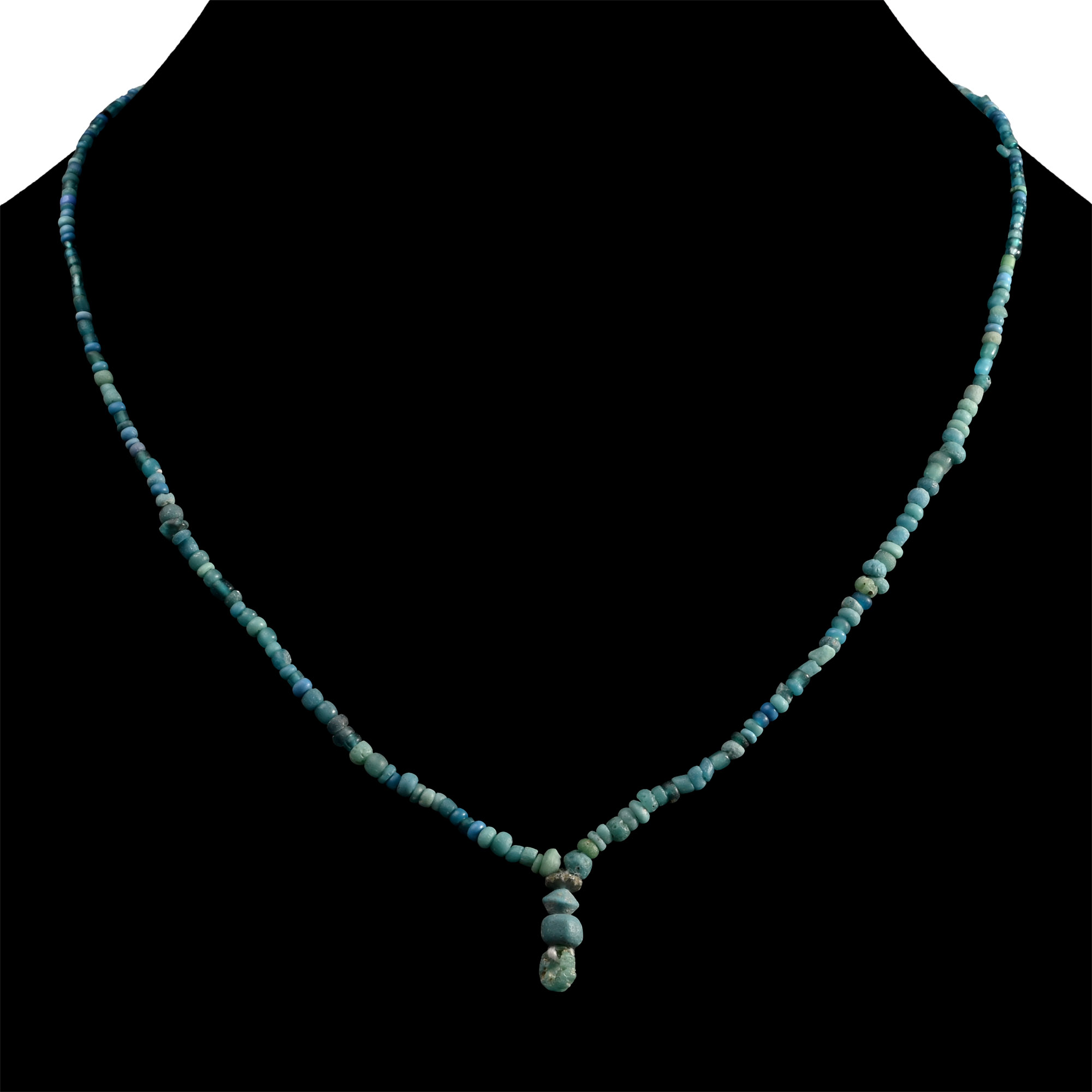 Achaemenid Blue Glass Bead Necklace String