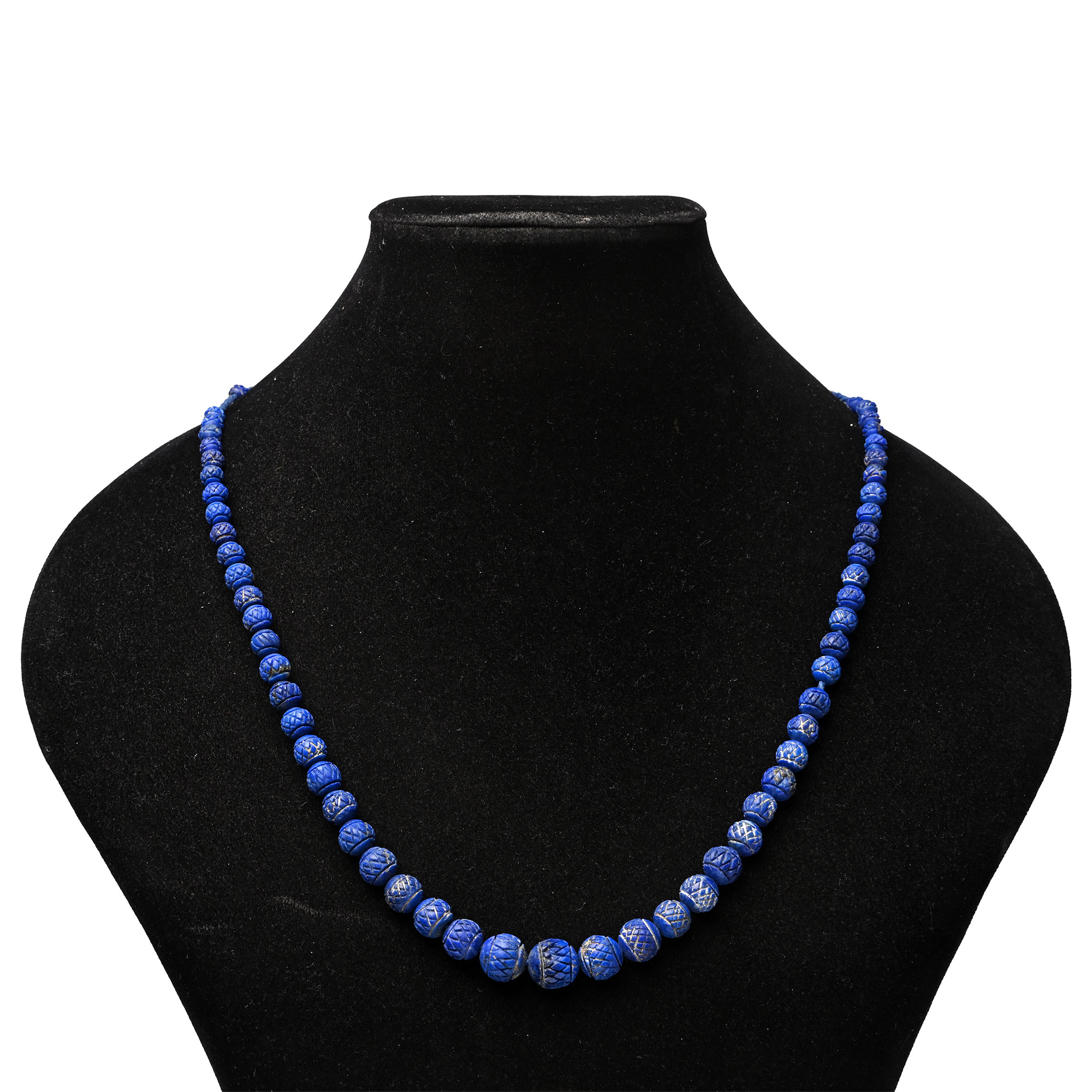 Western Asiatic Lapis Lazuli Bead Necklace String