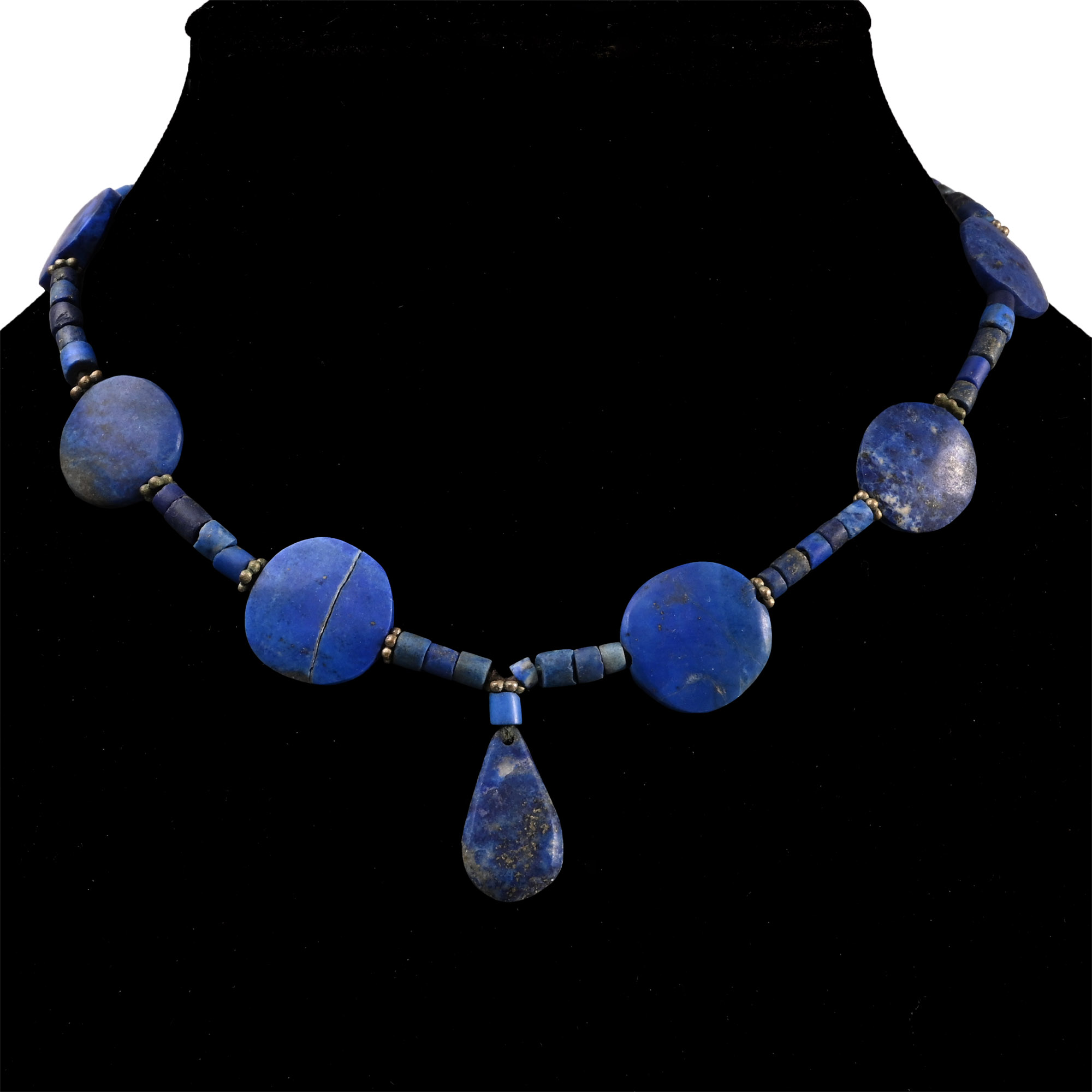 Western Asiatic Lapis Lazuli Bead Necklace String