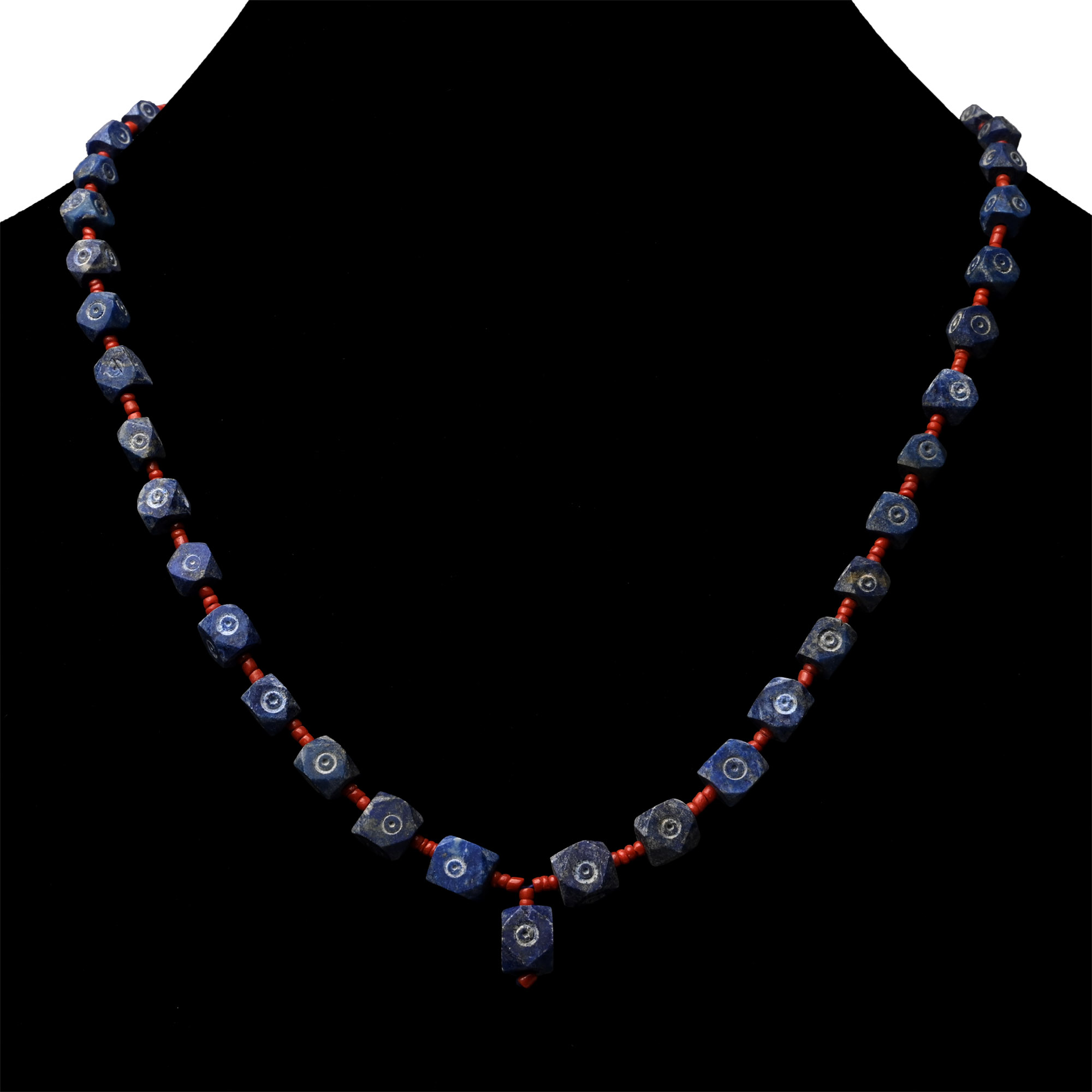 Western Asiatic Lapis Lazuli Bead Necklace String