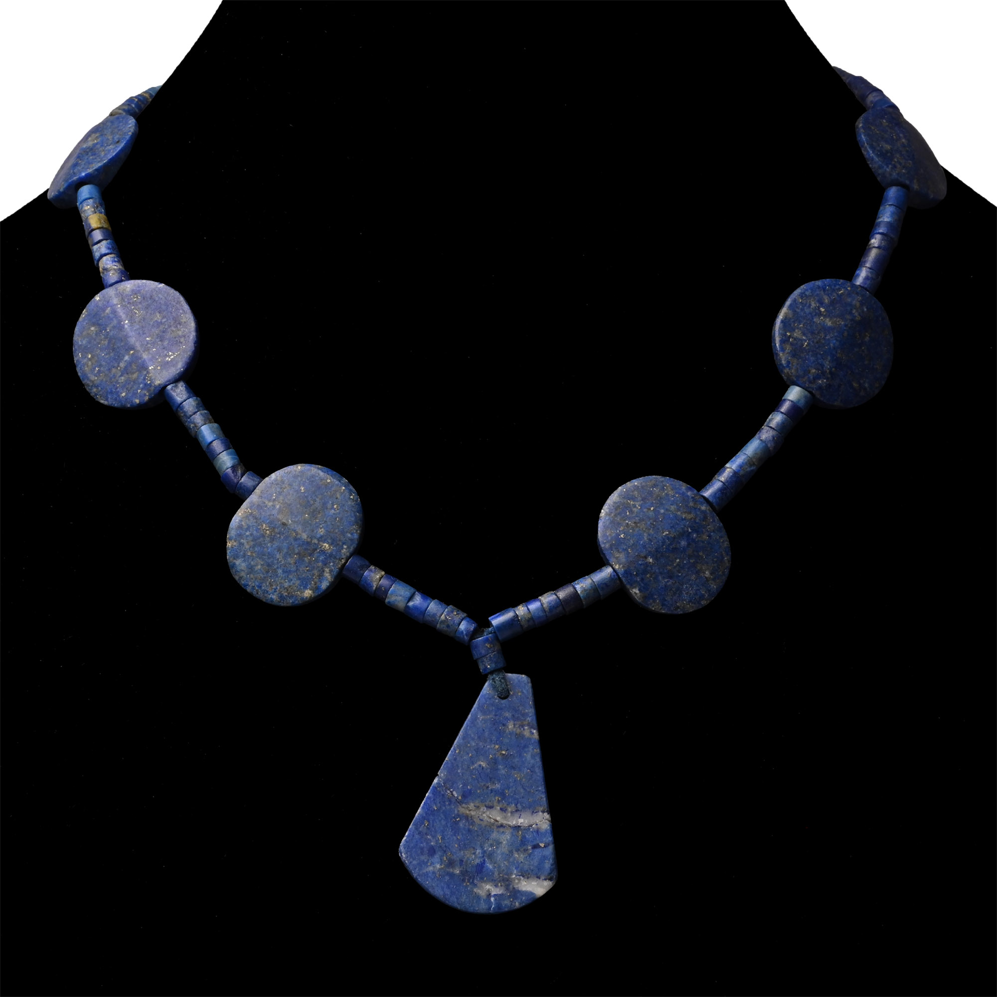 Bactrian Style Lapis Lazuli Bead Necklace String