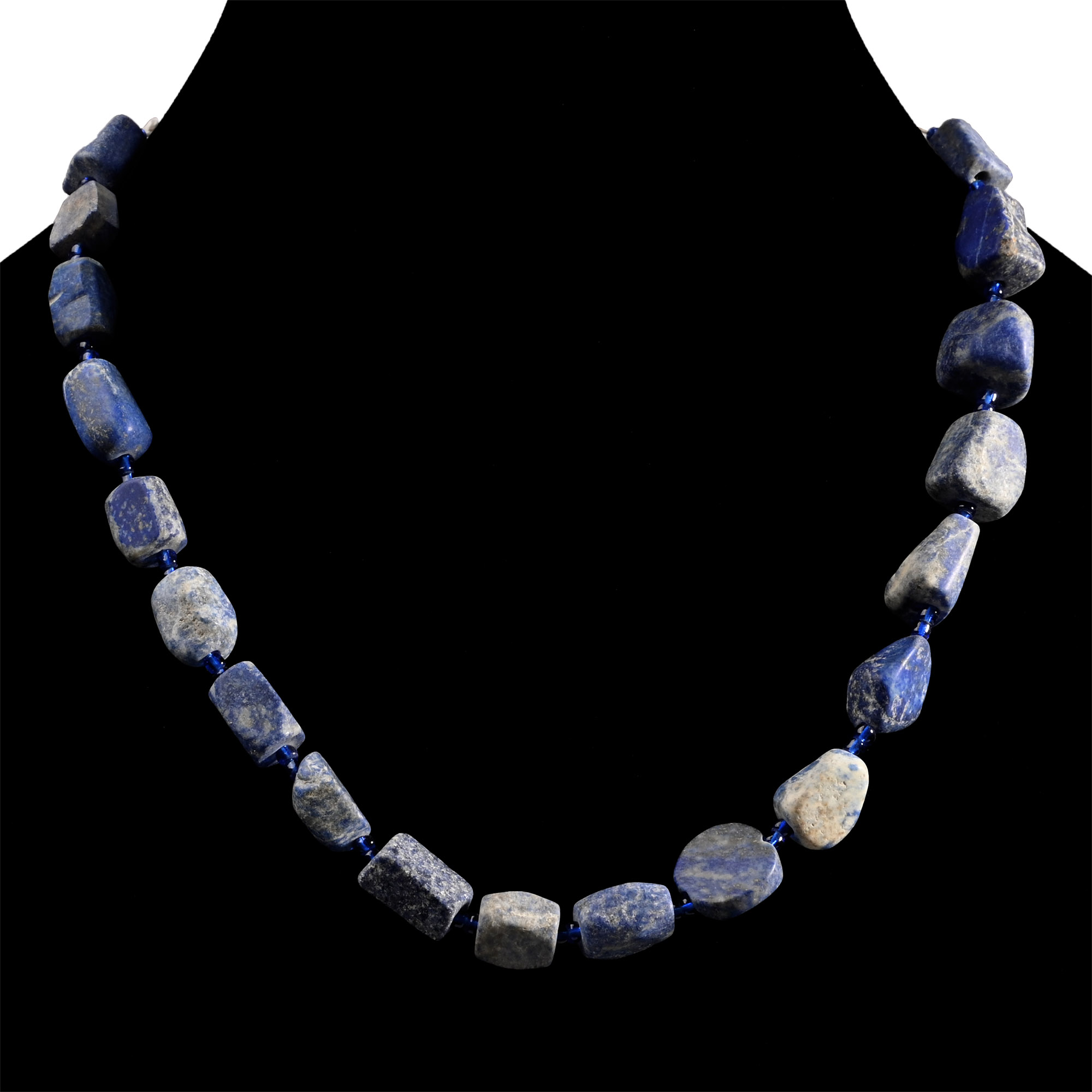 Bactrian Style Lapis Lazuli Bead Necklace String