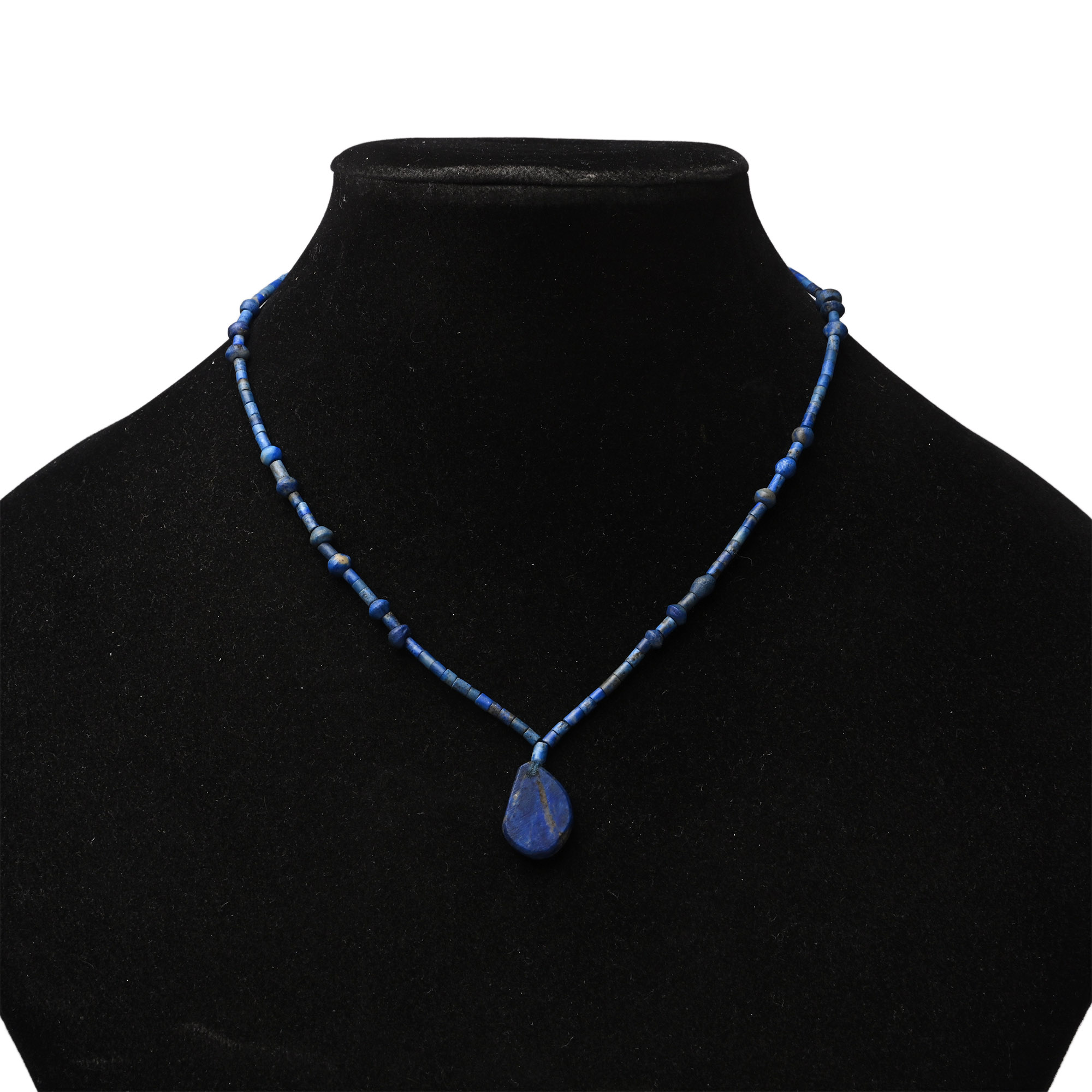 Lapis Lazuli Stone Bead Necklace String
