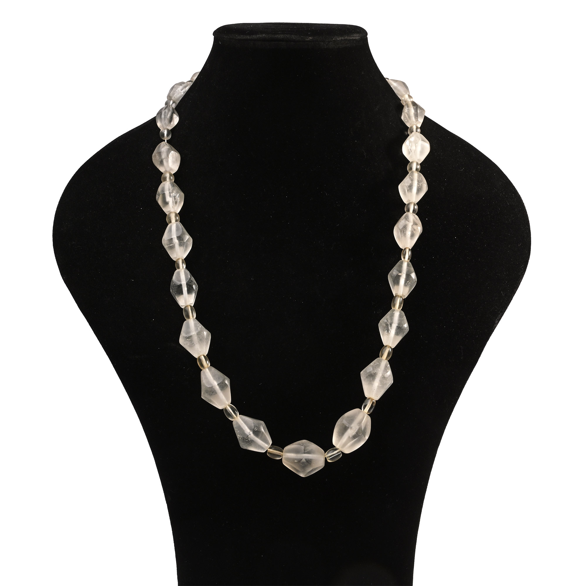 Western Asiatic Rock Crystal Bead Necklace String