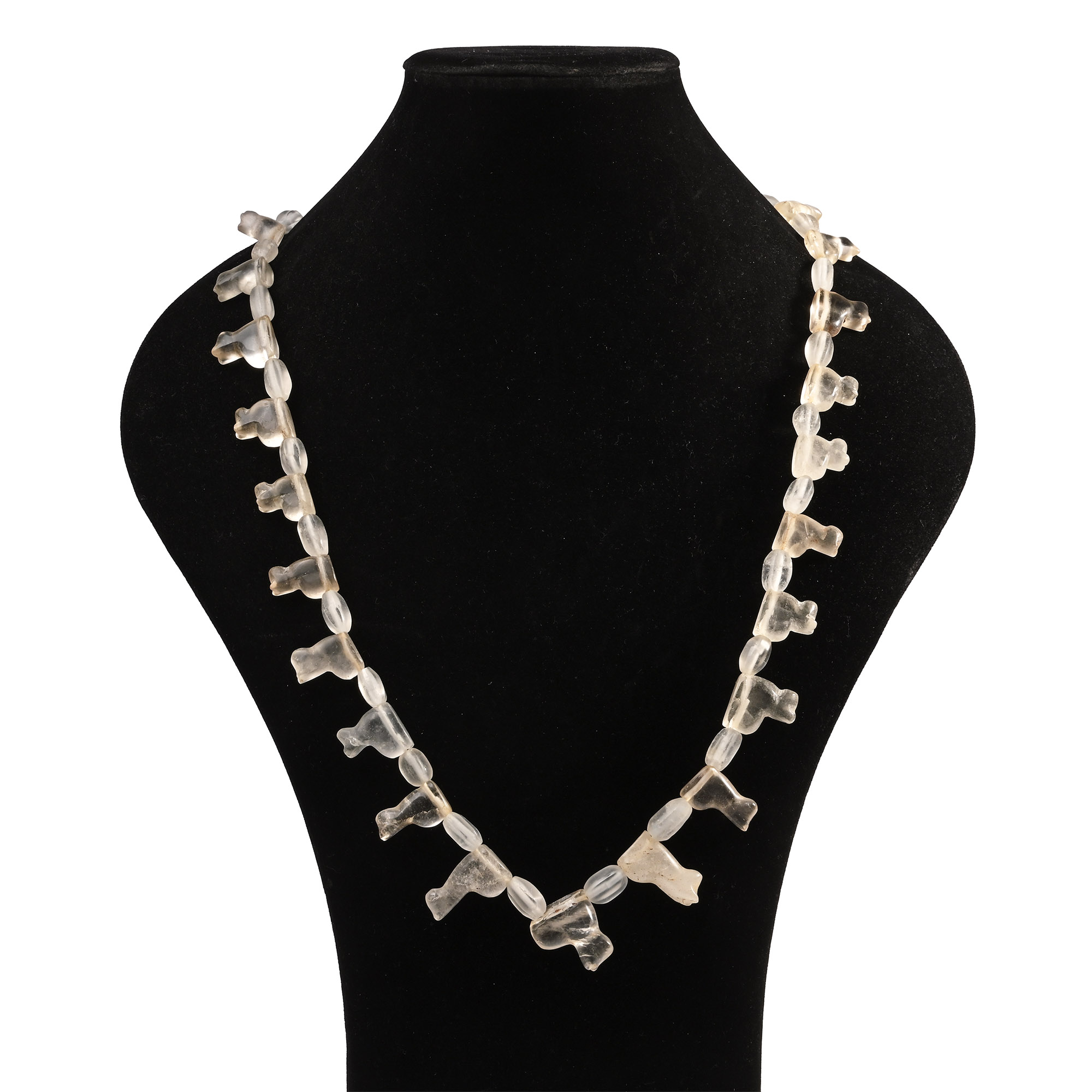 Western Asiatic Style Rock Crystal Bead Necklace String