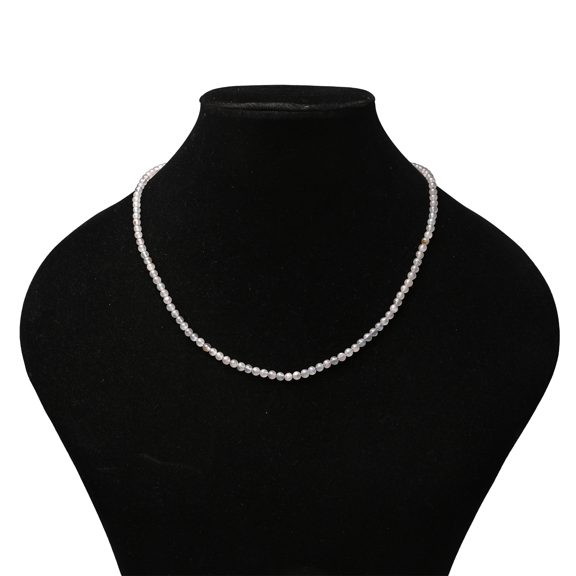 Chalcedony Bead Necklace String